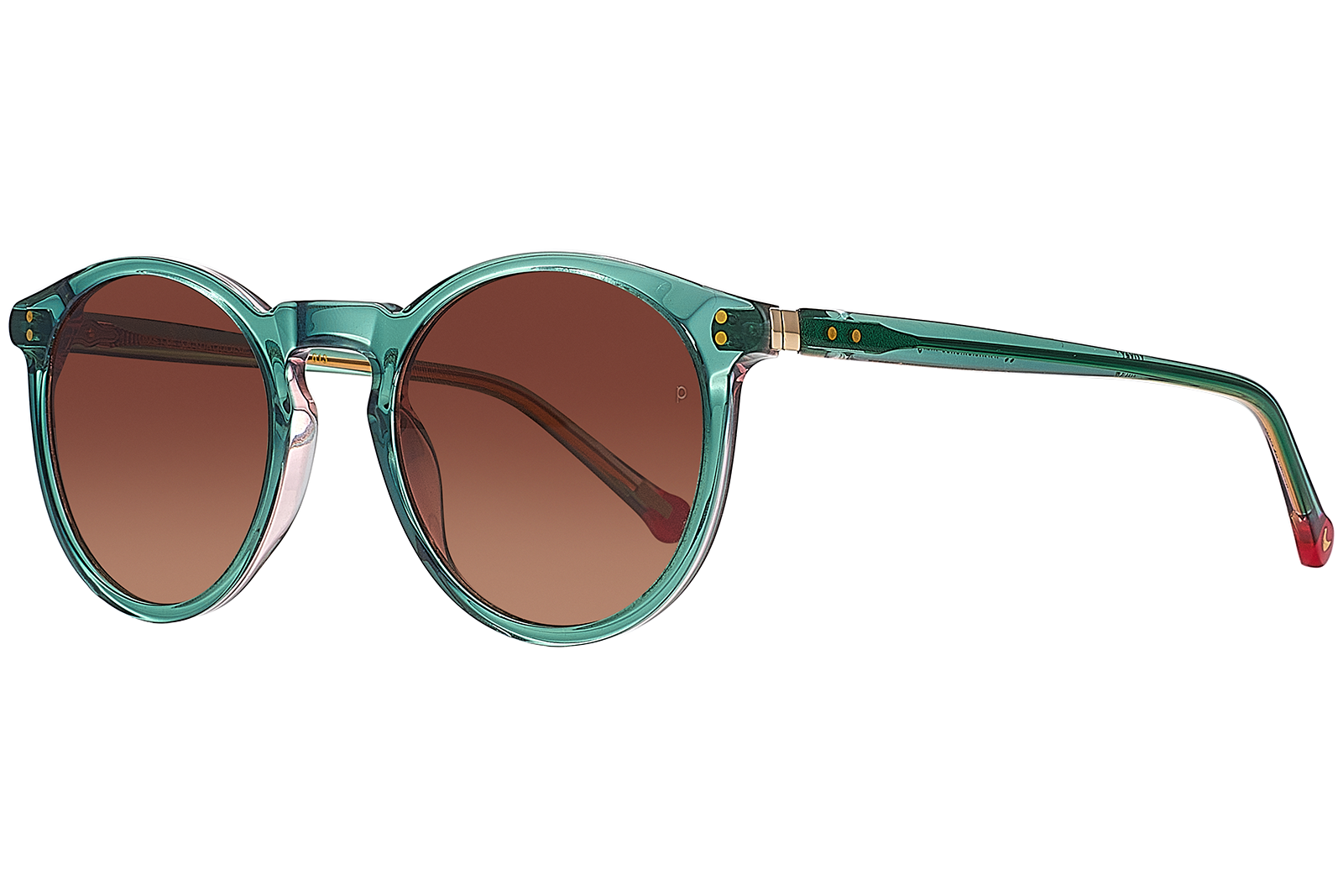 Clémence & Margaux Turquoise lunettes de soleil noir polarisé