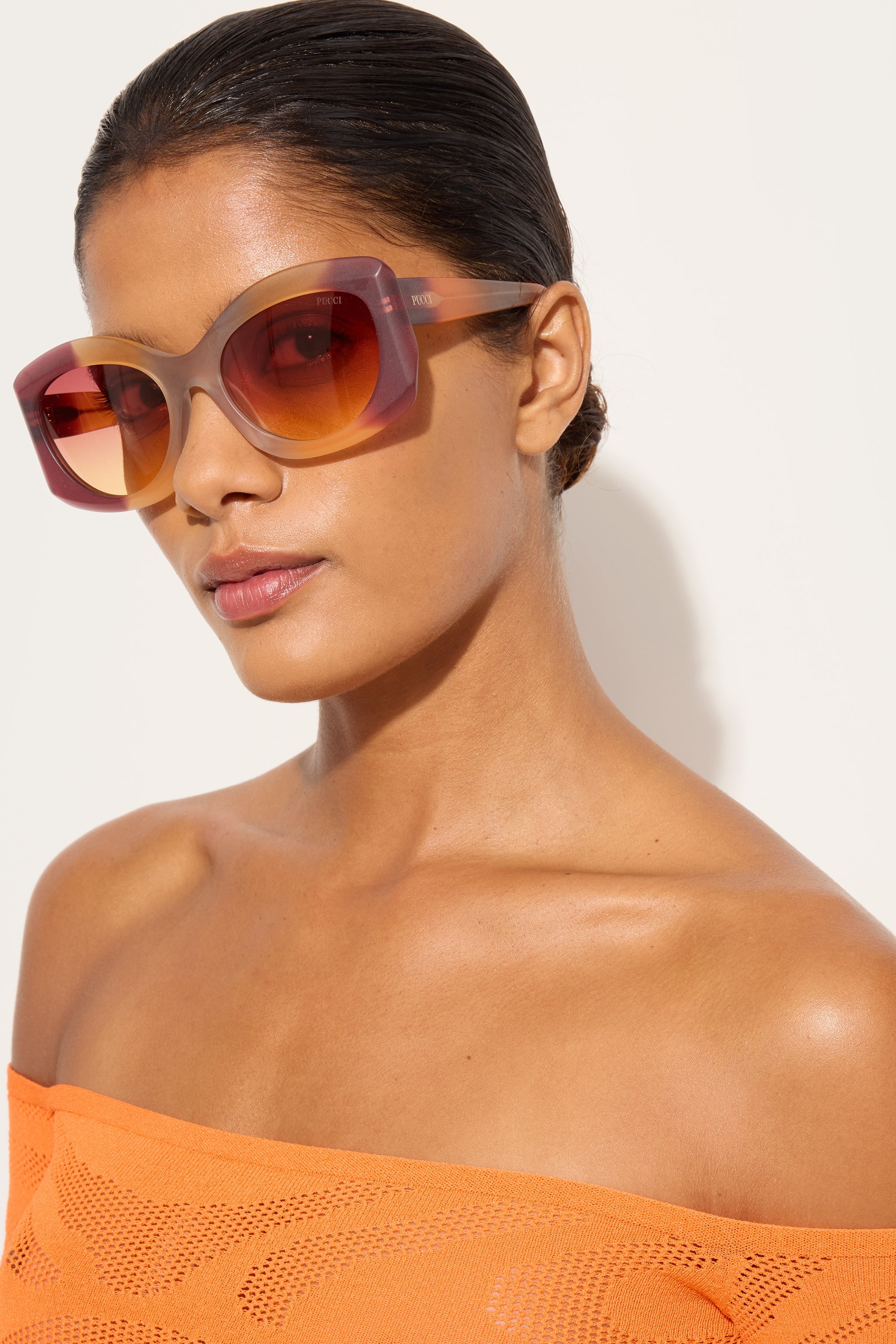 Emilio Pucci EP0259 lunettes de soleil bordeaux