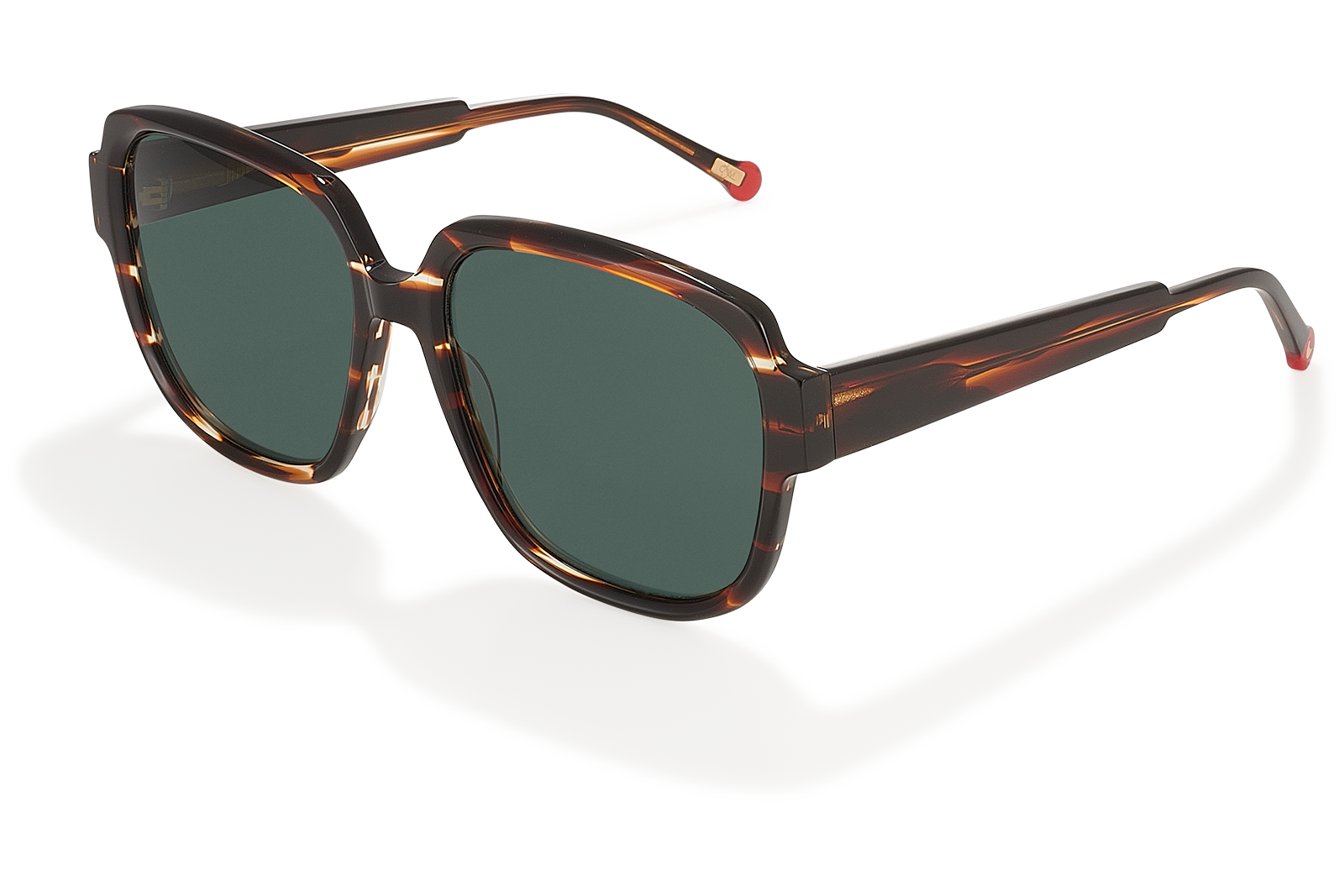 Clémence & Margaux La Blue-Lagoon lunettes de soleil Noir & Argent polarisé