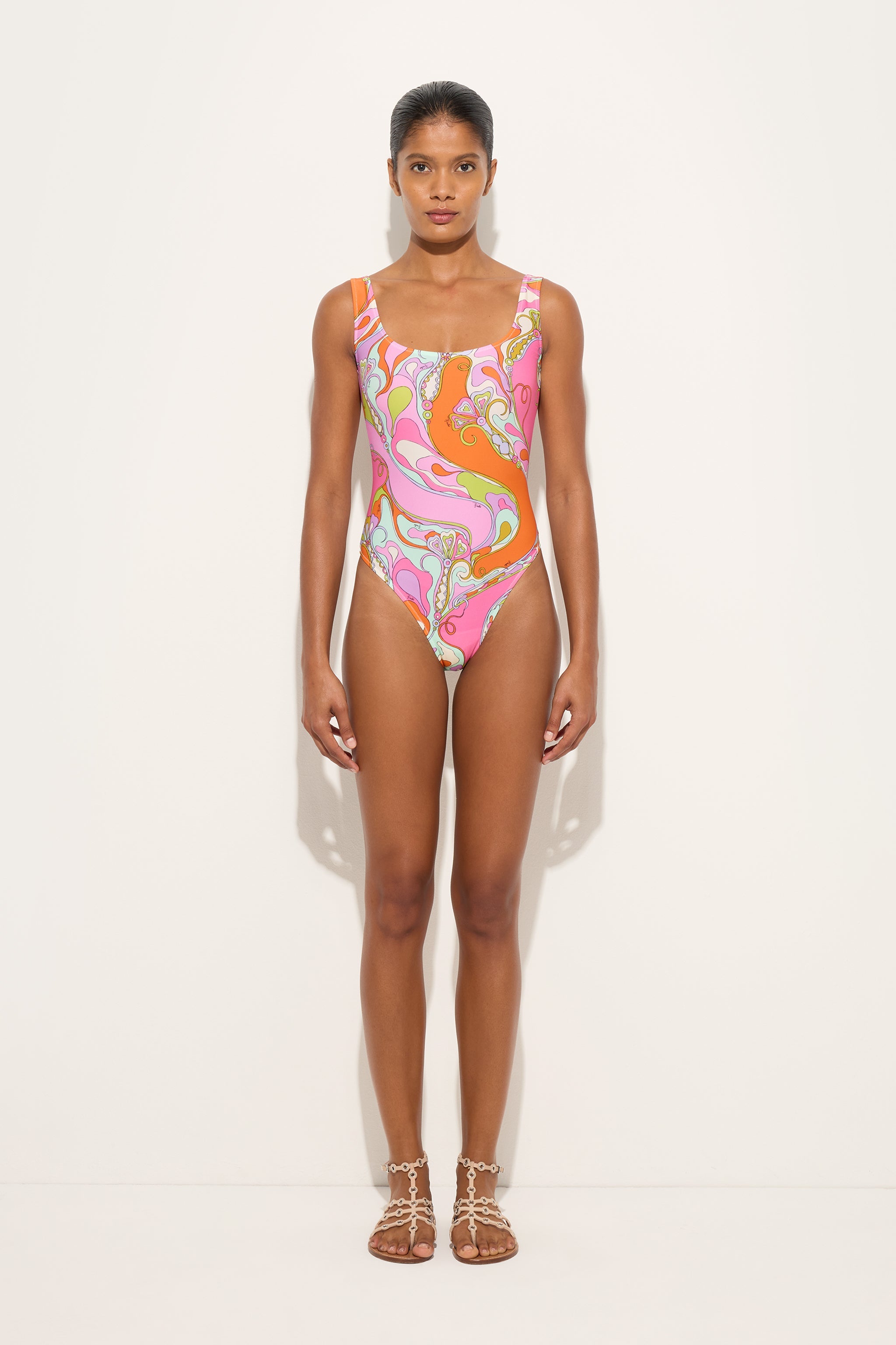 Emilio Pucci maillot Orchidee une piece multicolore