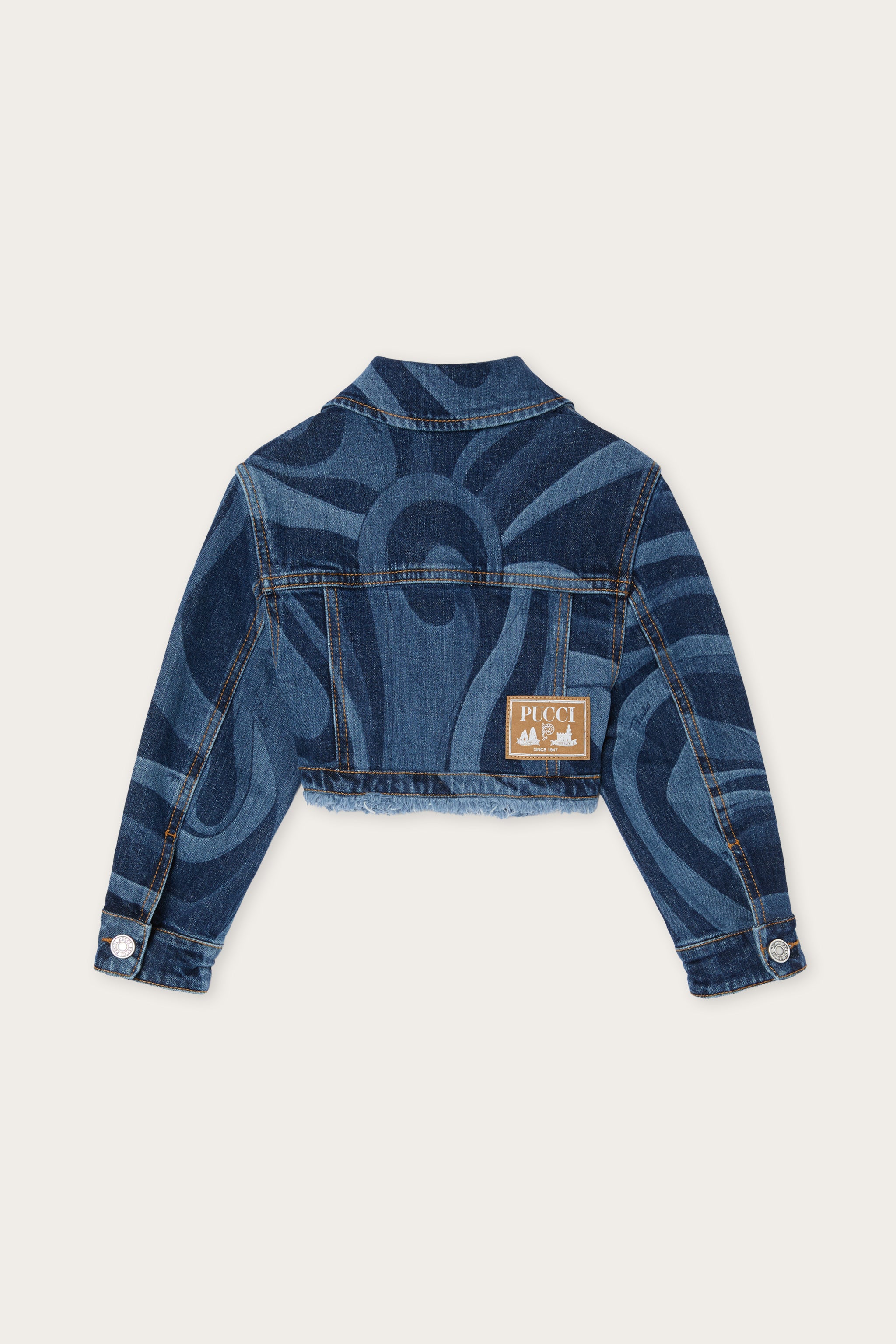 Emilio Pucci Jackets & Coats ZY2A37ZL384620 veste jean bleue marbre