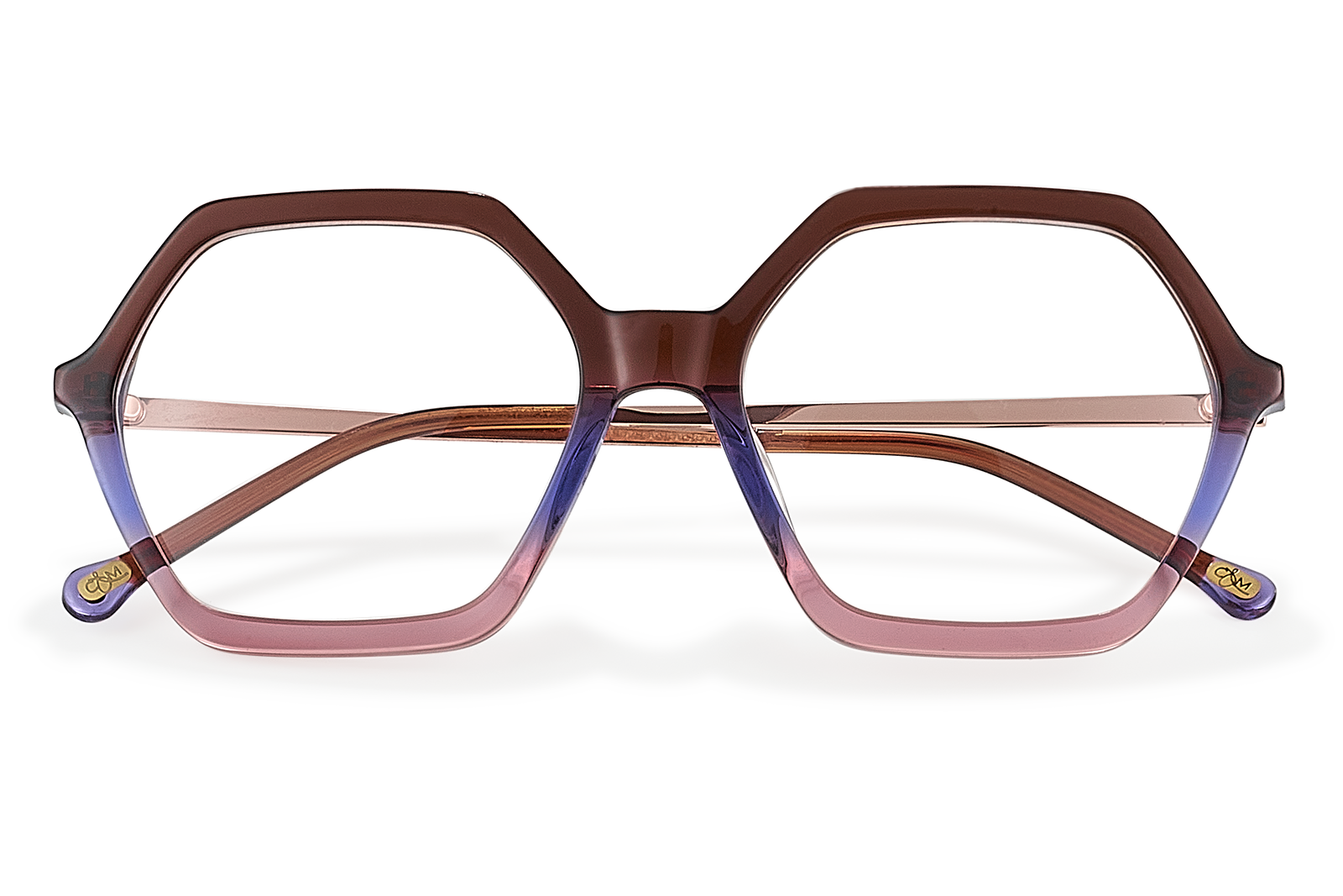 Clémence & Margaux L'Egyptienne lunettes de vue noir hexagonale
