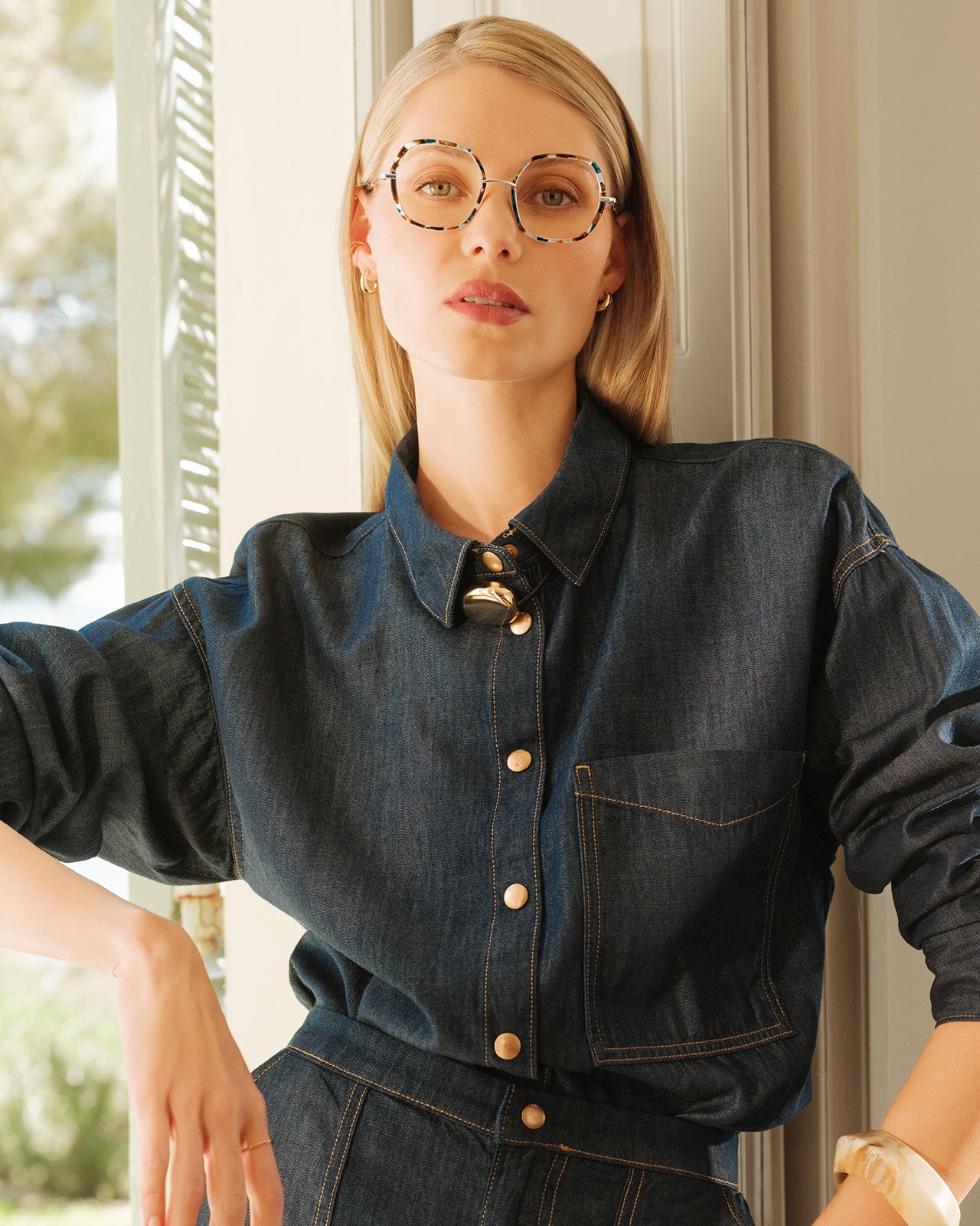 Clémence & Margaux L'Essentiel lunettes de vue moucheté noir
