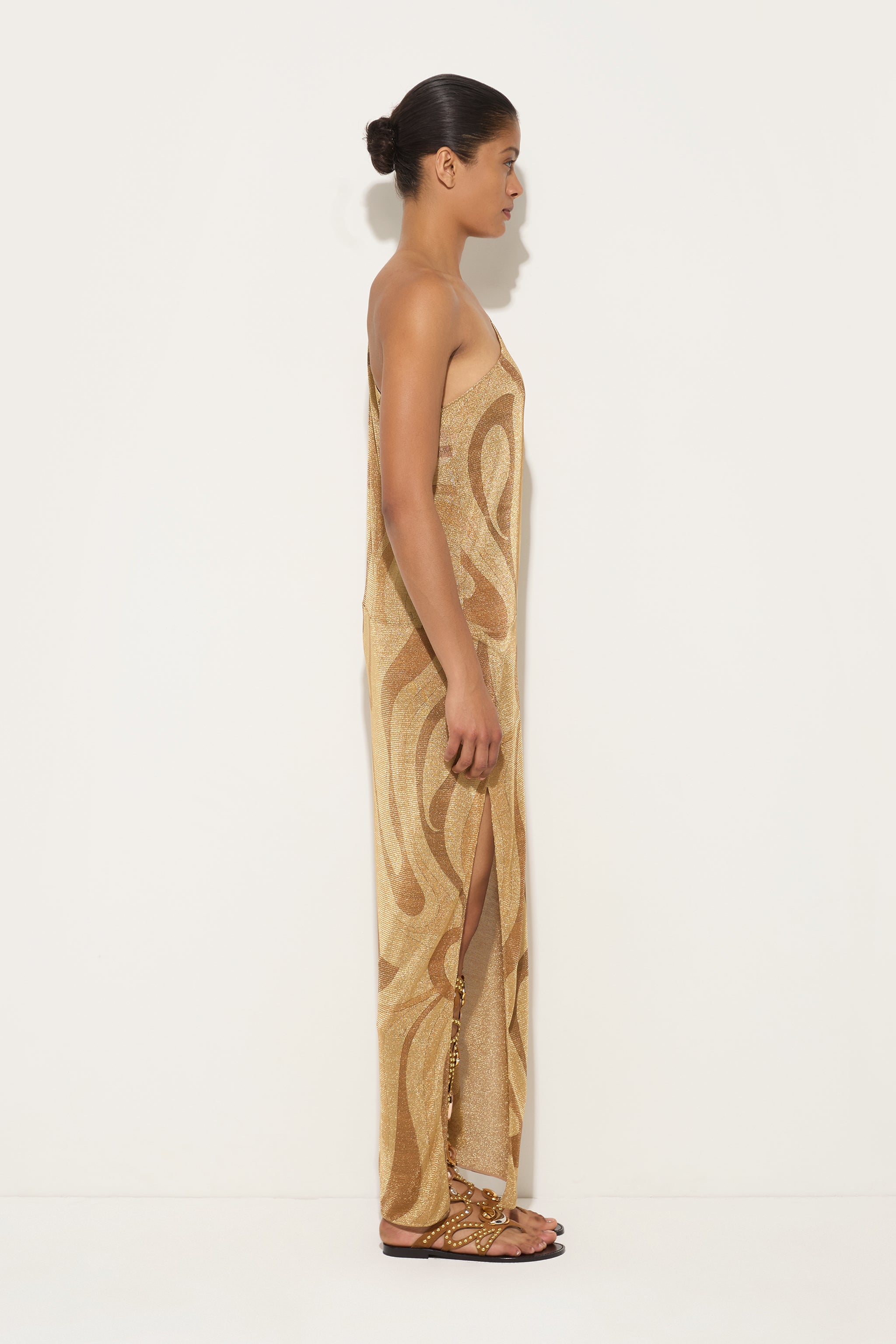 Emilio Pucci DRESSES Abito Marmo robe or lamé
