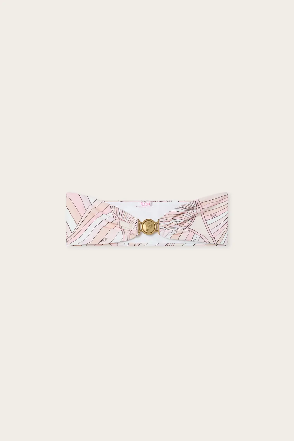Emilio Pucci Bikini Top Iride haut de bikini rose nude lycra