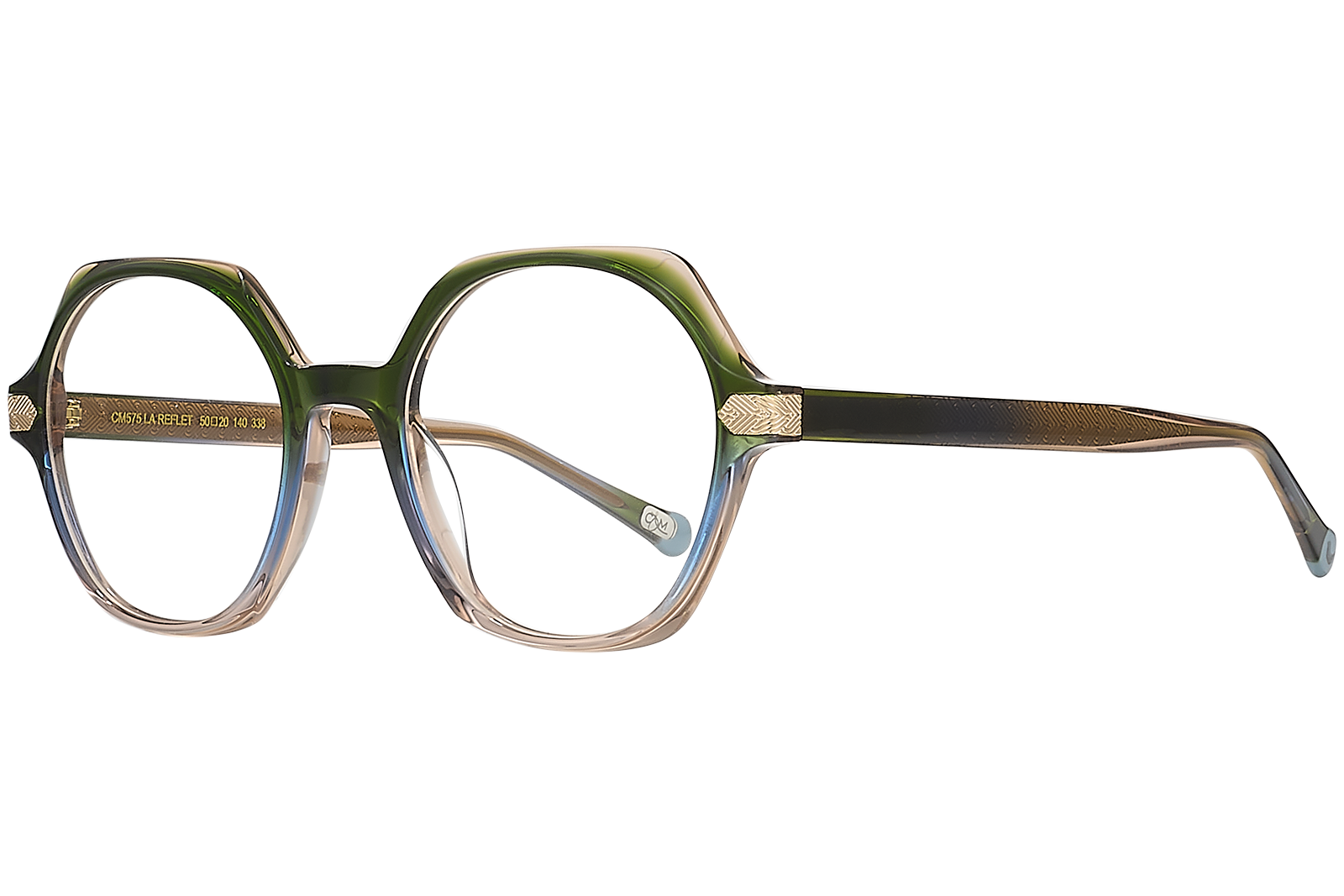 Clémence & Margaux La Reflet lunettes de vue dégradé vert rose