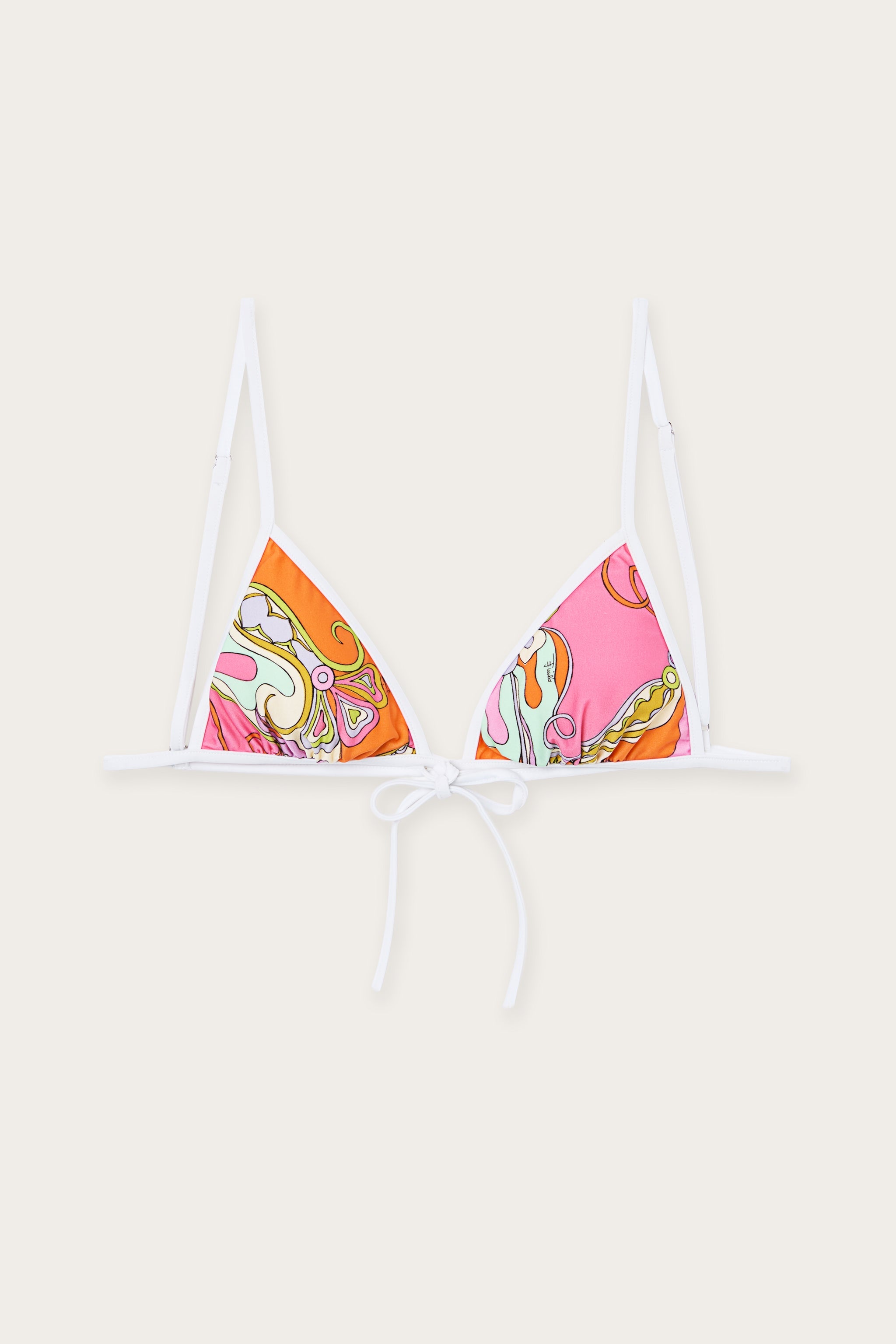 Emilio Pucci Orchidee Top Bikini triangle multicolore