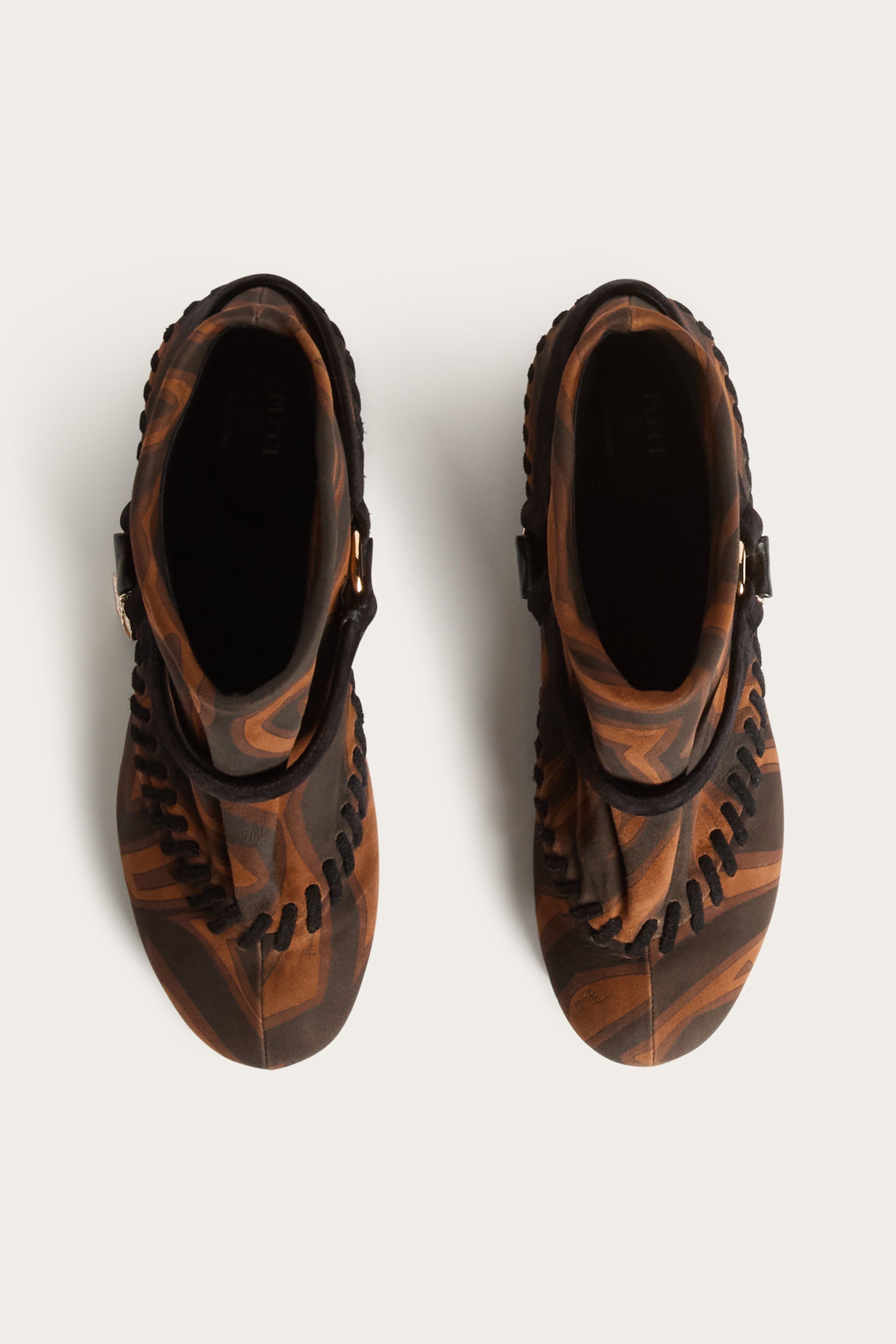 Emilio Pucci Labirinto bottines noir or 38