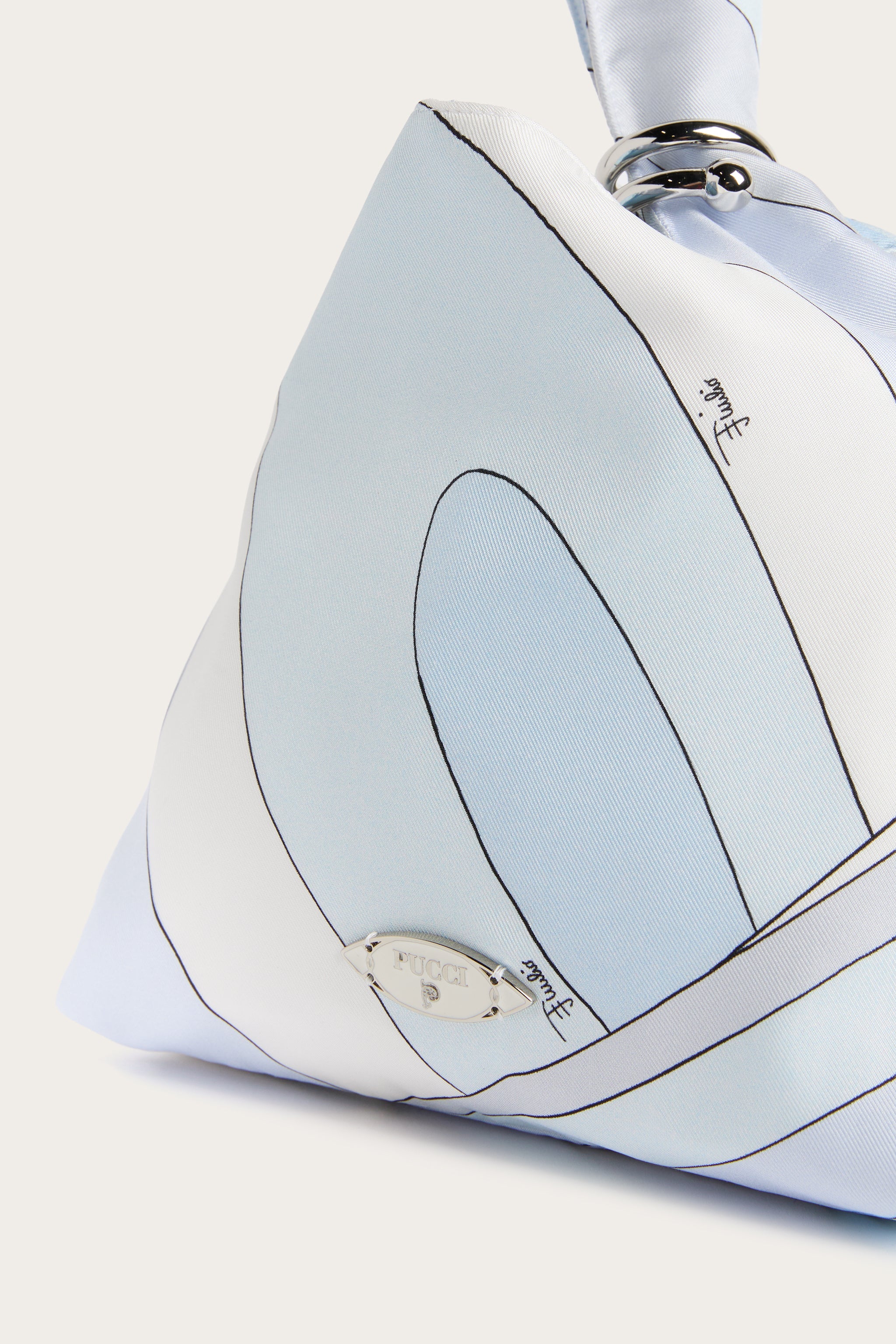Emilio Pucci BAGS Emilio pochette soie bleu clair