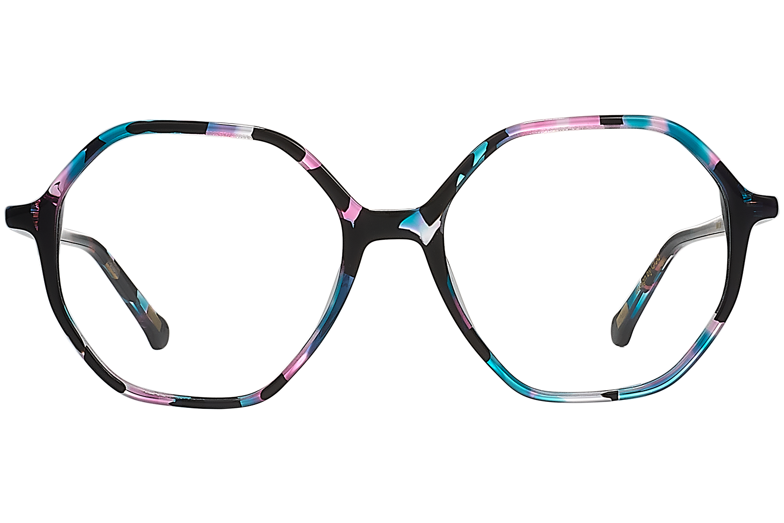 Clémence & Margaux Allegria lunettes de vue Moucheté hexagonal