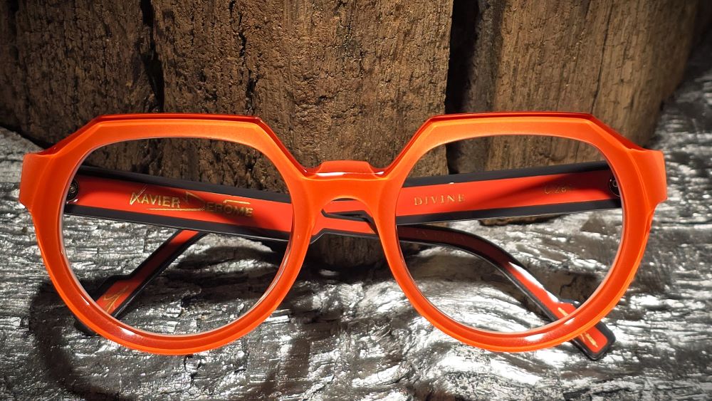 Xavier Derome Divine C281 lunettes de vue orange acétate