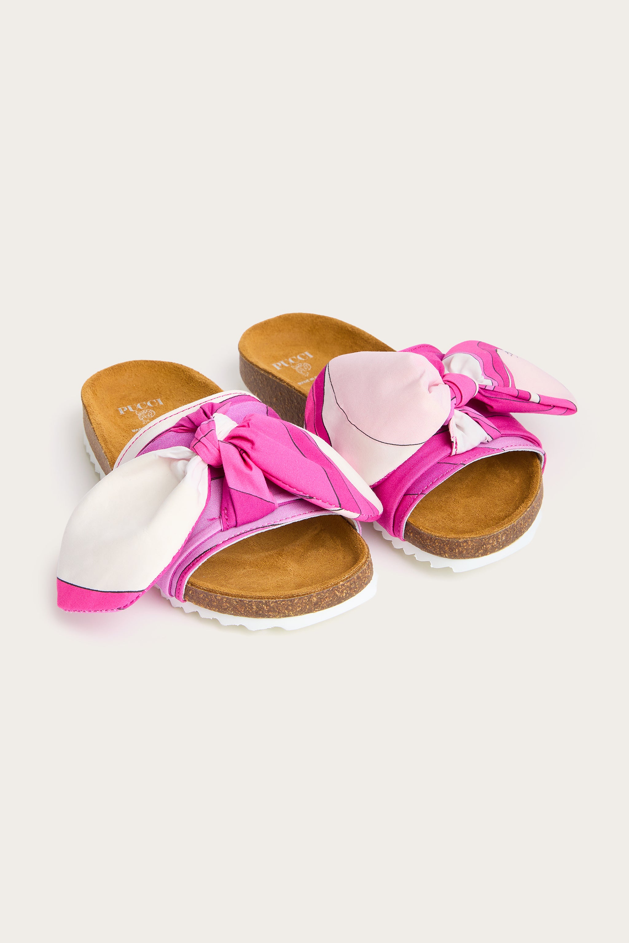 Emilio Pucci Shoes Sandales Onde coton viola/blanc 28