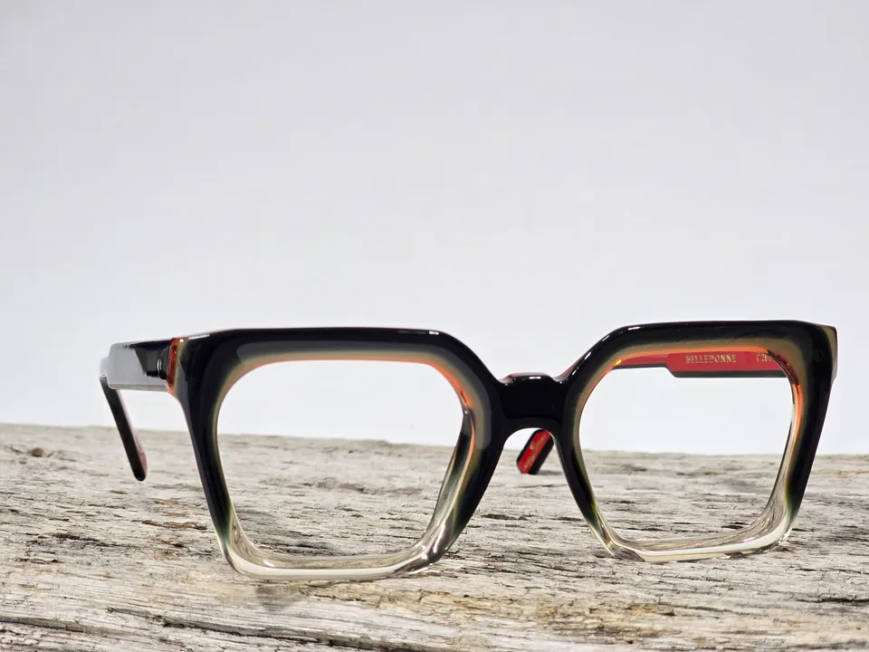 Xavier Derome Belledonne C291 lunettes de vue noir rouge