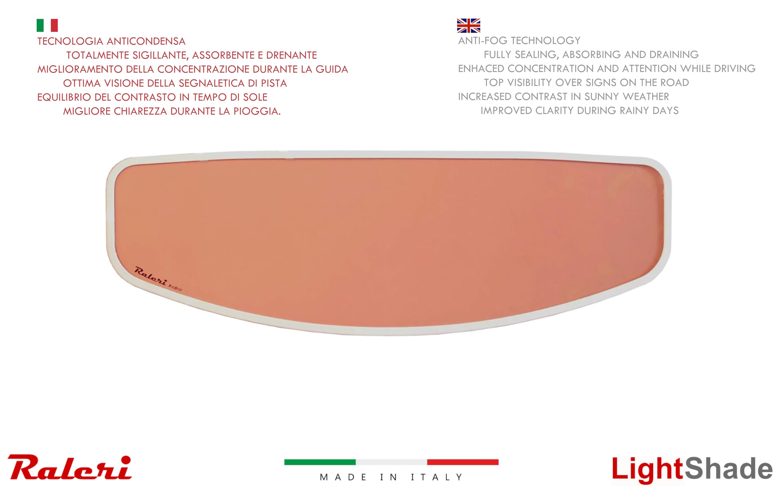 Raleri LightShade Standard insert anti-buée HighDefinition rose