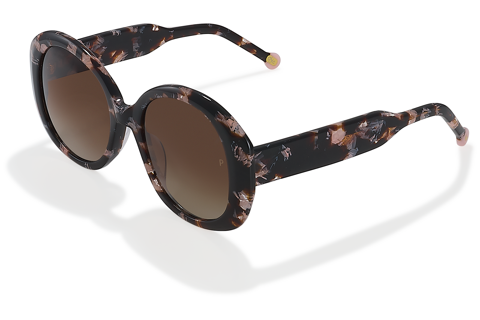 Clémence & Margaux Solaires Anafi lunettes de soleil Marbré Rose polarisé