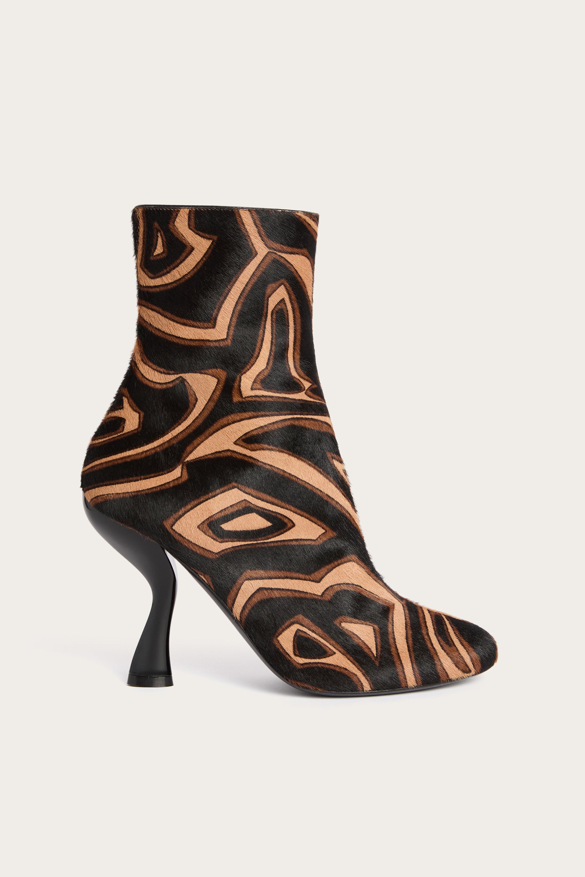 Emilio Pucci Marmo botte black gold 38 talon 9,5cm