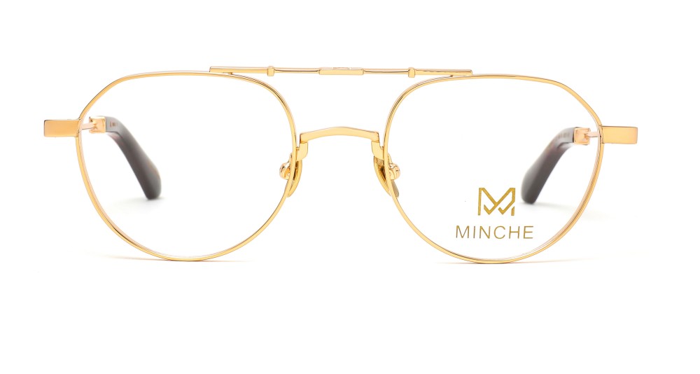 Minche Shun017 lunettes de vue ovale métal léger