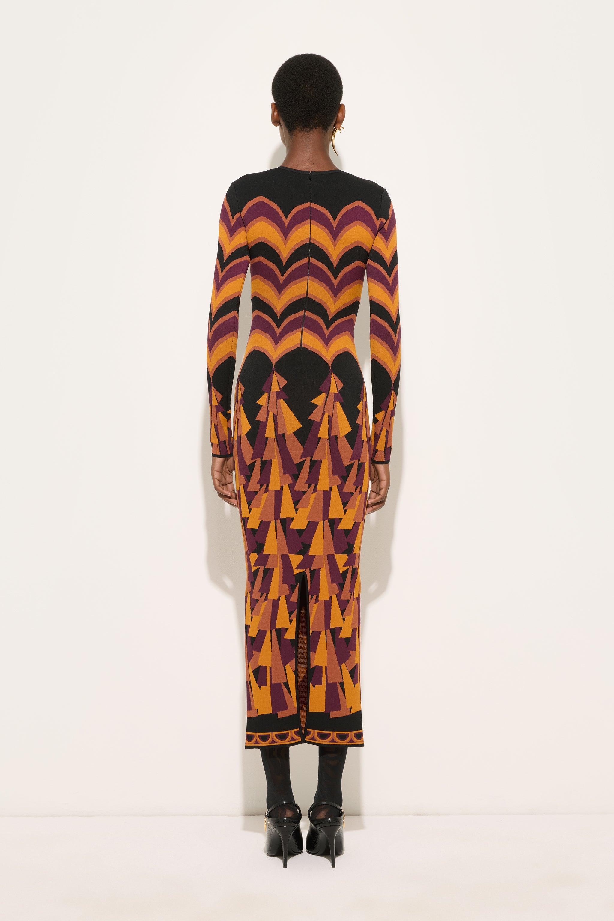 Emilio Pucci Dresses Abito Baiadera robe bordeaux gold