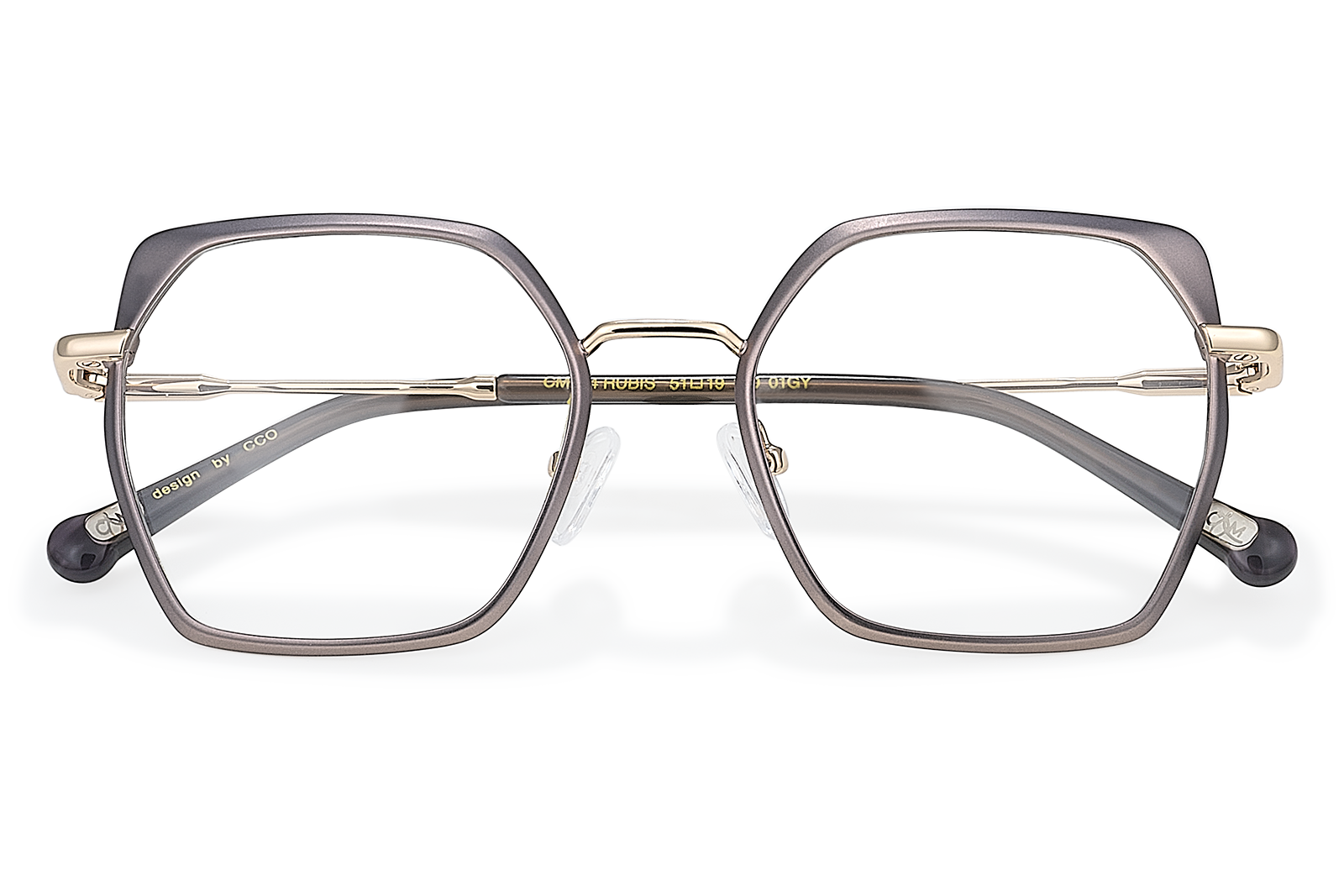 Clémence & Margaux Rubis lunettes de vue Taupe & Doré chic