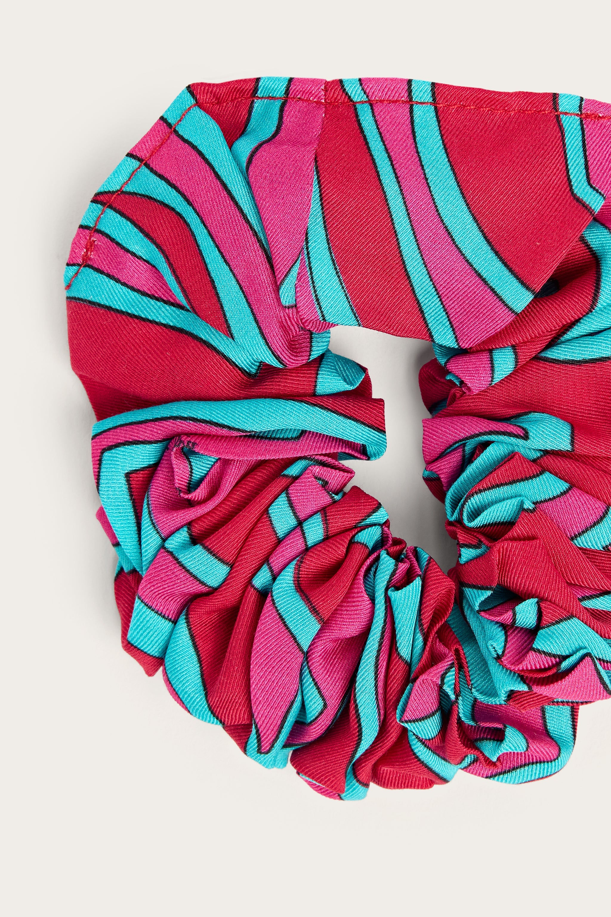 Emilio Pucci Chouchou Labirinto viscose rouge fuchsia OS