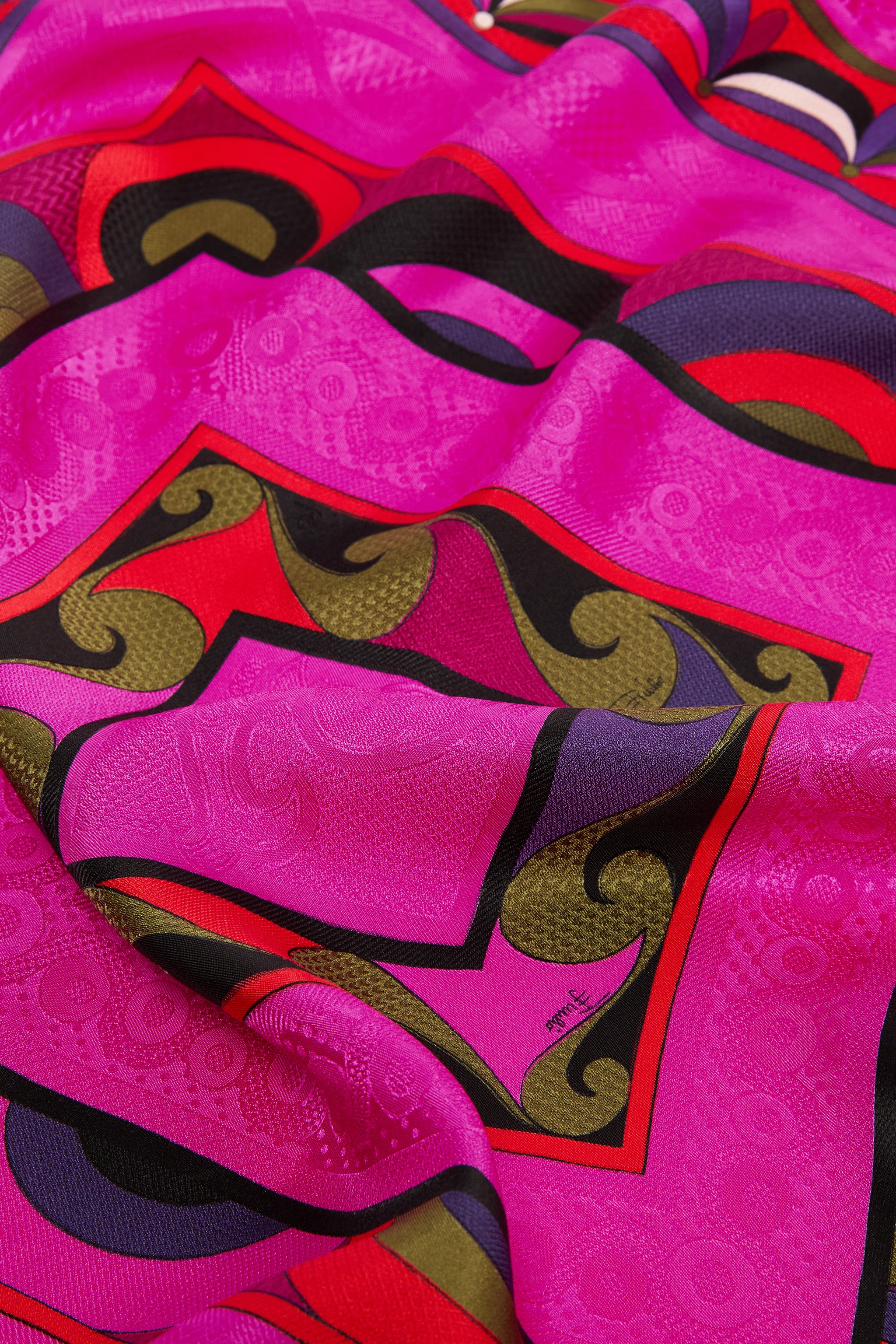 Emilio Pucci Silks Foulard Jacquard Mix foulard multicolore 90x90