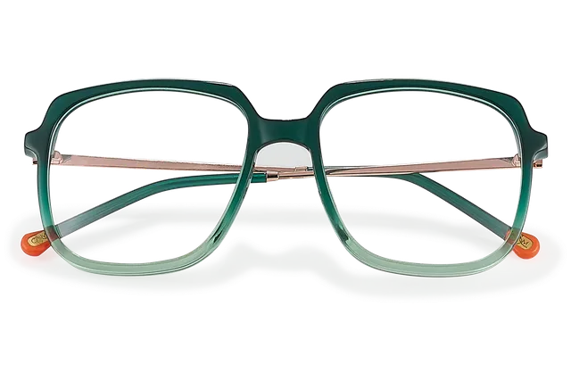 Clémence & Margaux La Fortunato lunettes de vue dégradé bordeaux carré