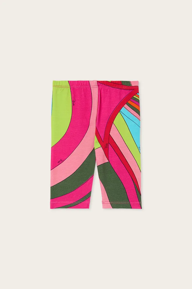 Emilio Pucci Iride leggings bébé multicolore coton