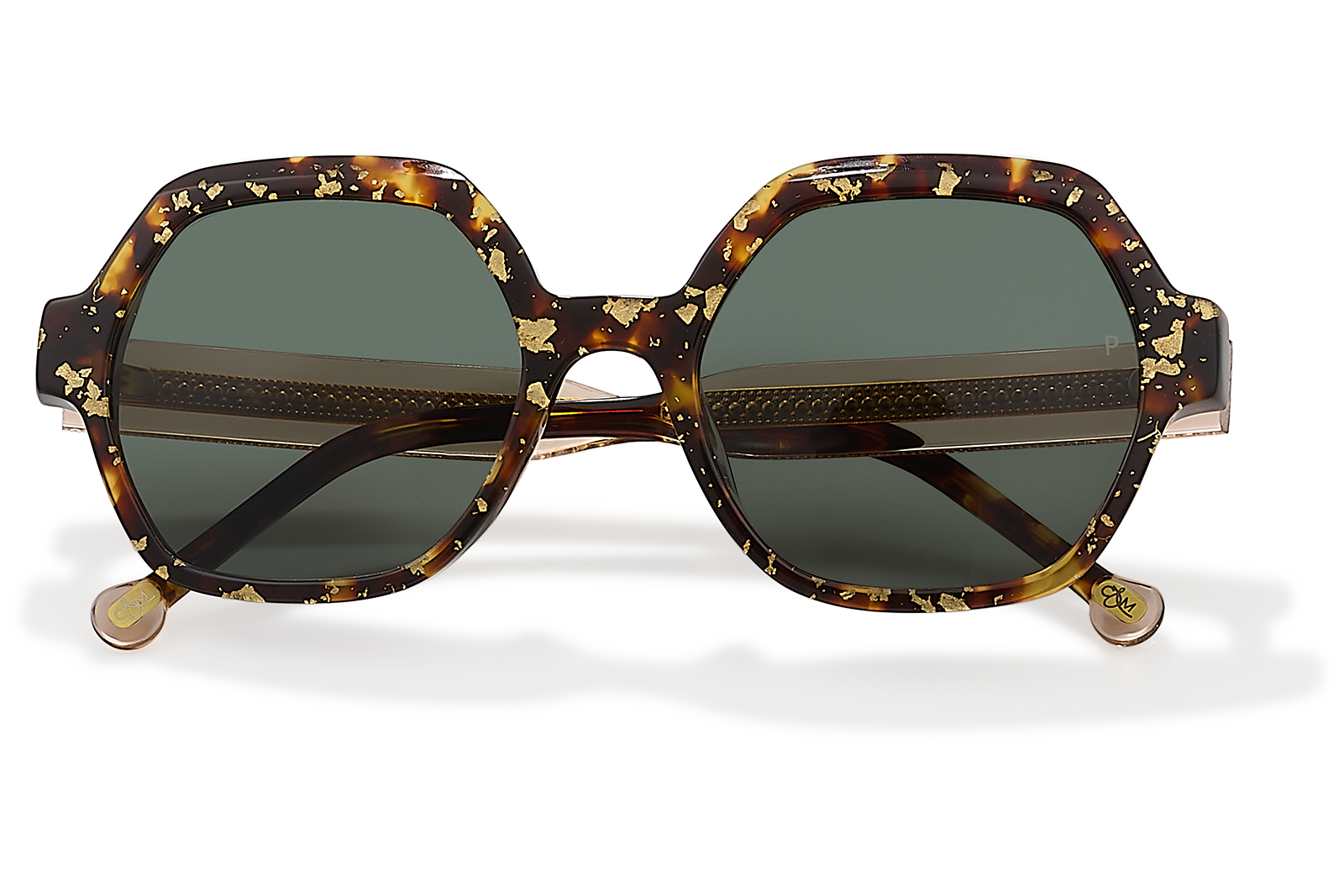 Clémence & Margaux La Famoso lunettes de soleil moucheté brun bleu