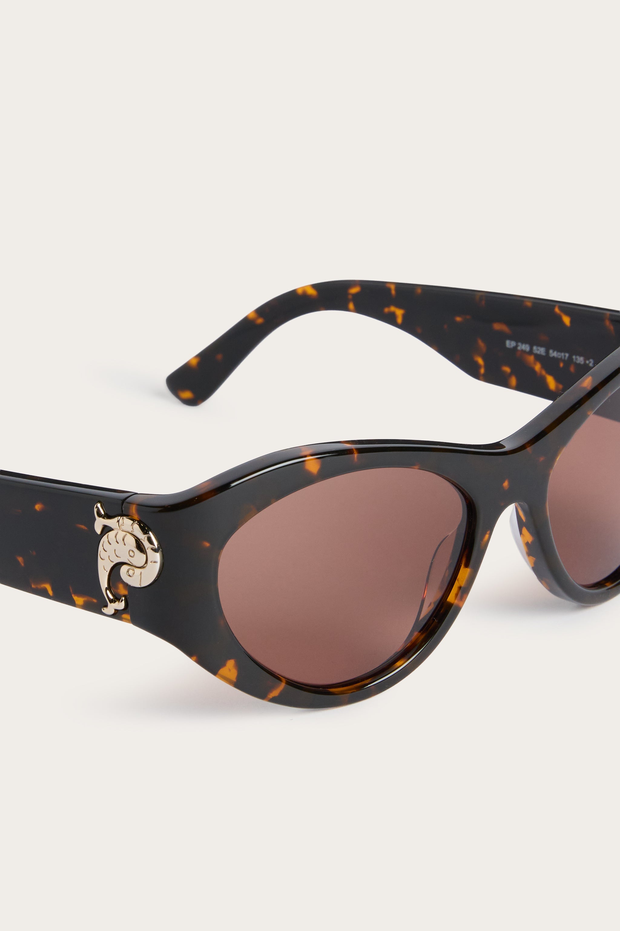 Emilio Pucci Cat-Eye Lunettes de Soleil Havana Marron