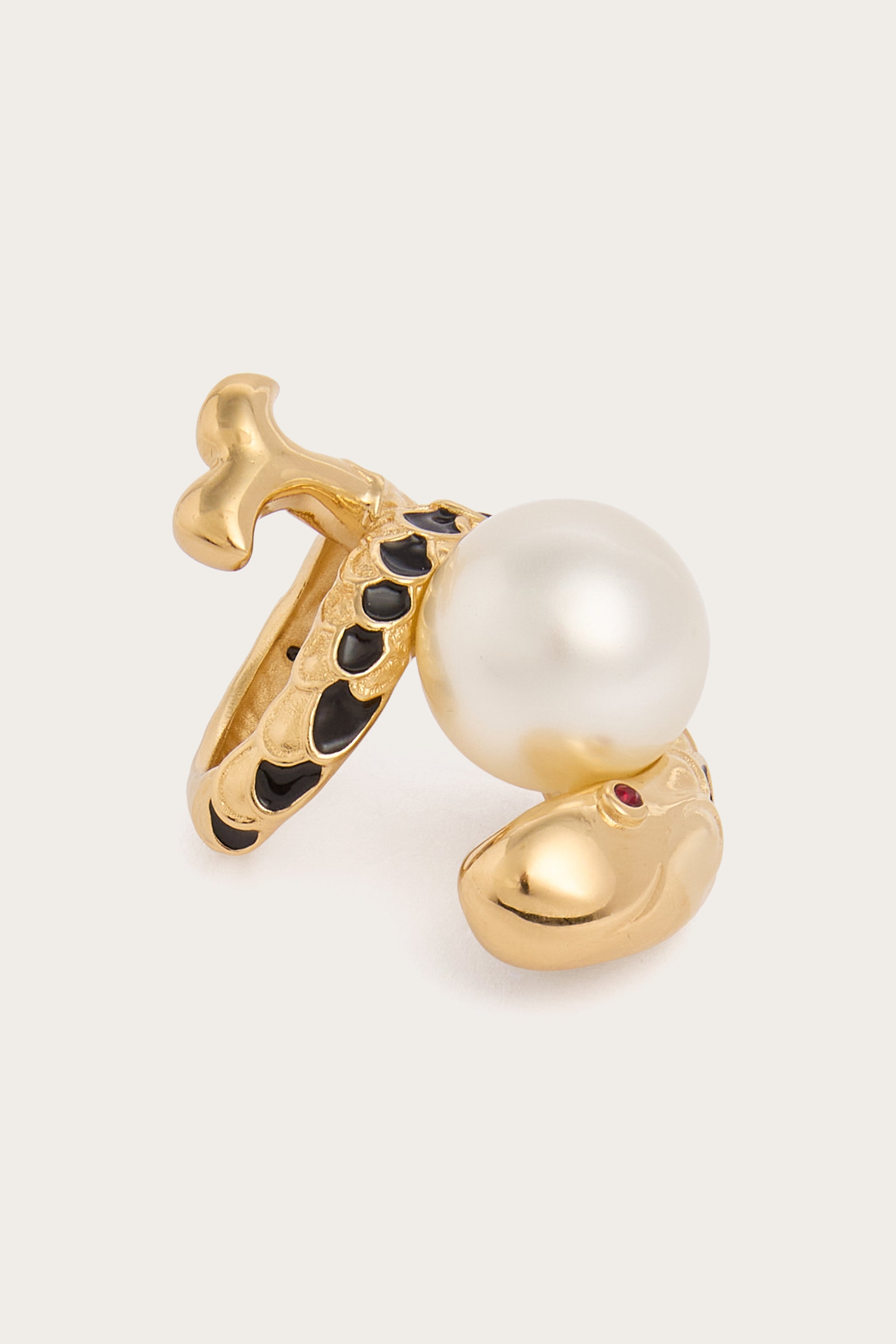 Emilio Pucci Pesce bague perle or 53