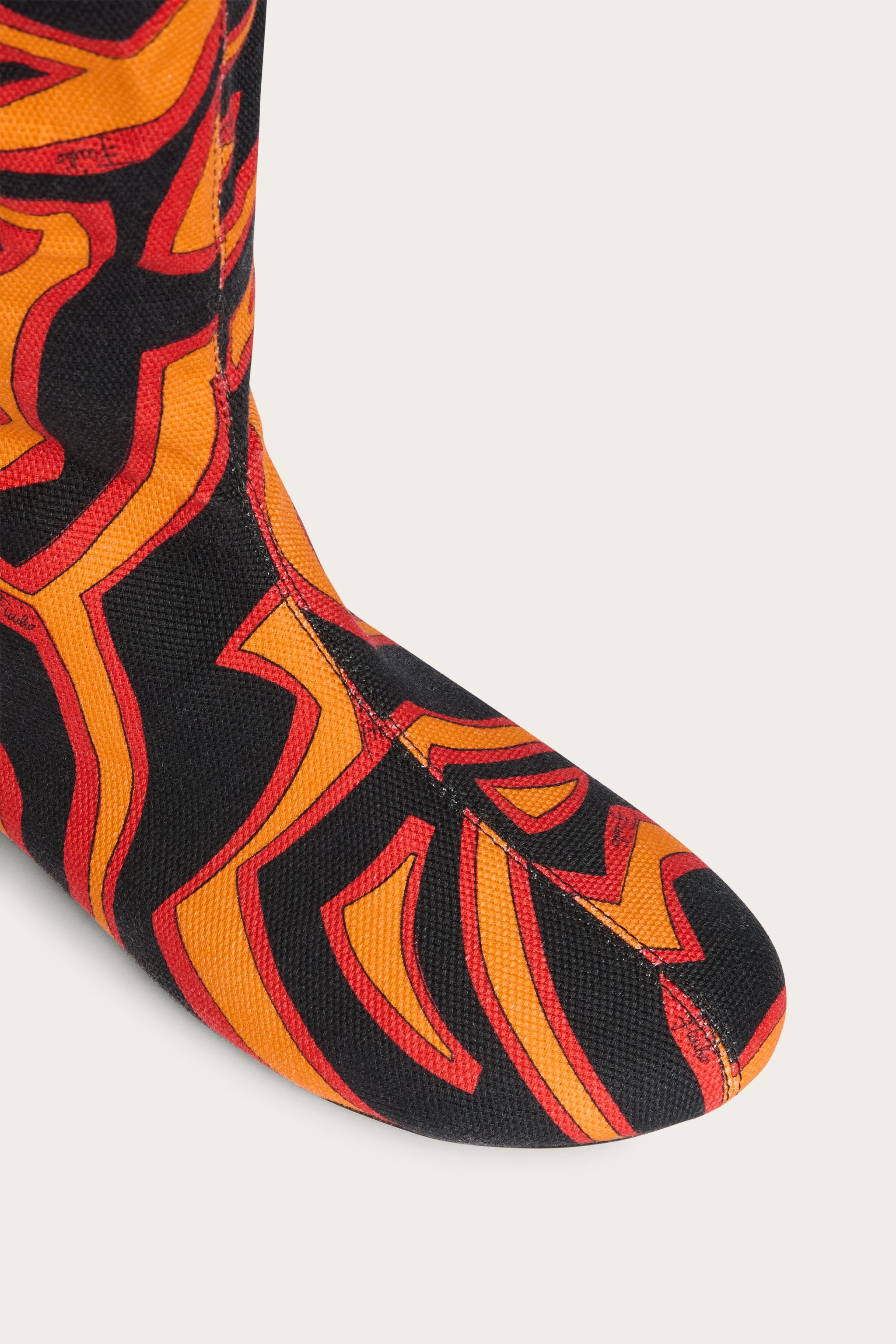Emilio Pucci Shoes Stivali bottes canvas orange