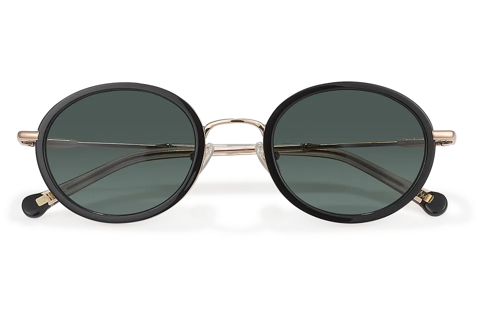 Clémence & Margaux La Sable Rose lunettes de soleil noir doré