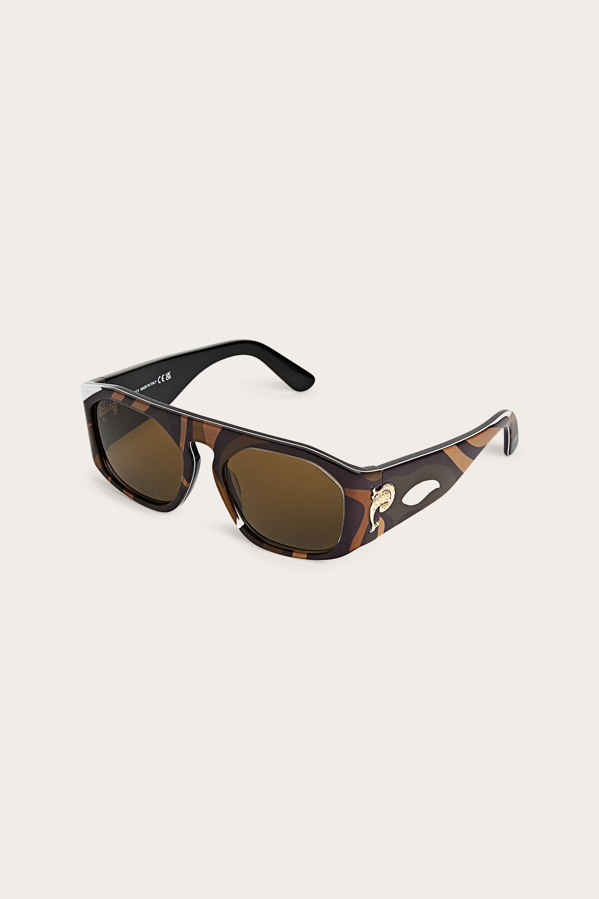 Emilio Pucci EP0242 lunettes de soleil marron animal