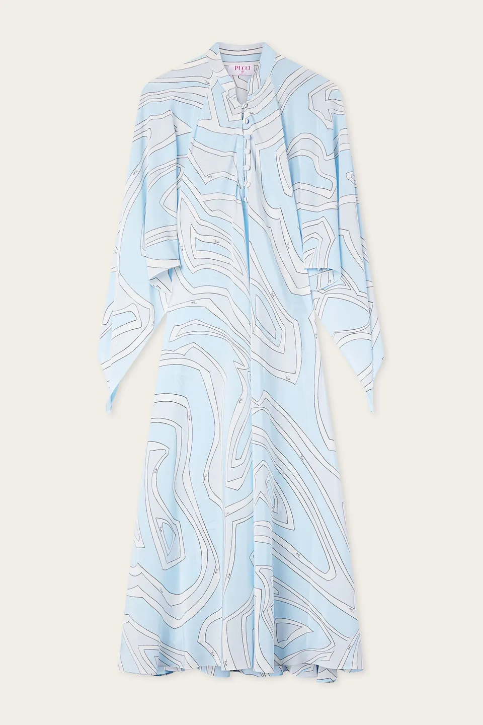 Emilio Pucci Caftano Labirinto caftan bleu 38