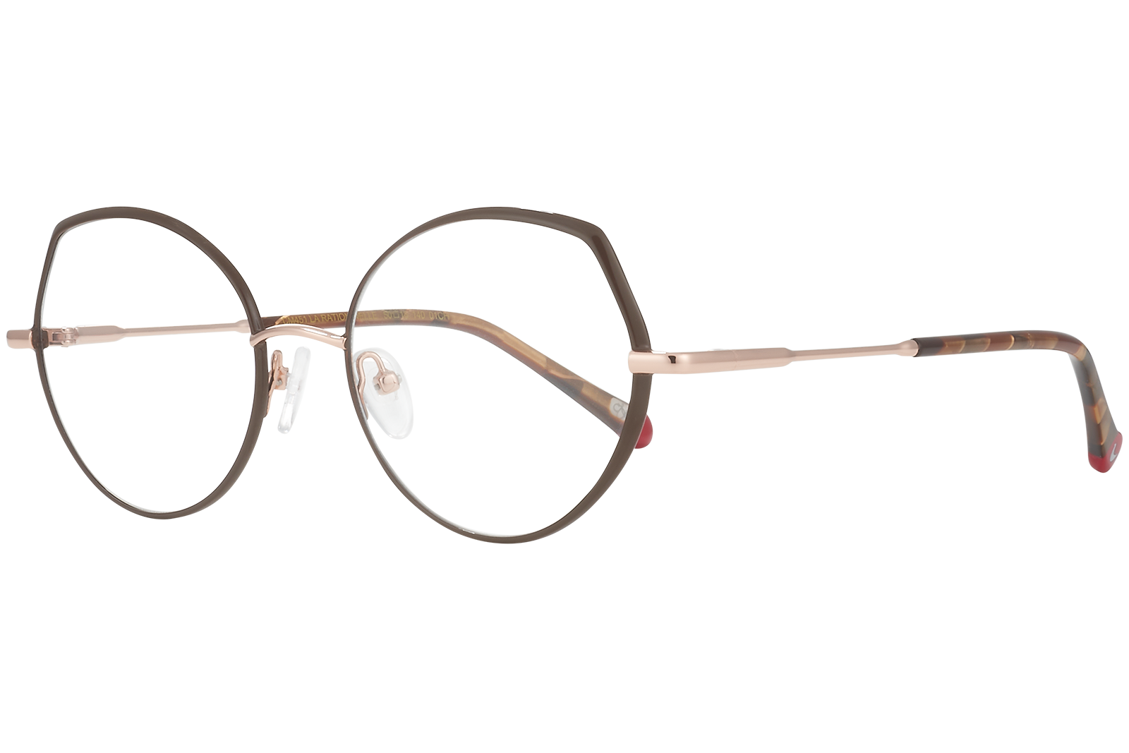 Clémence & Margaux La Rationnelle lunettes de vue taupe doré