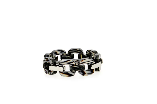 Xavier Derome Gourmettes Medium GO02 14 bracelet acétate