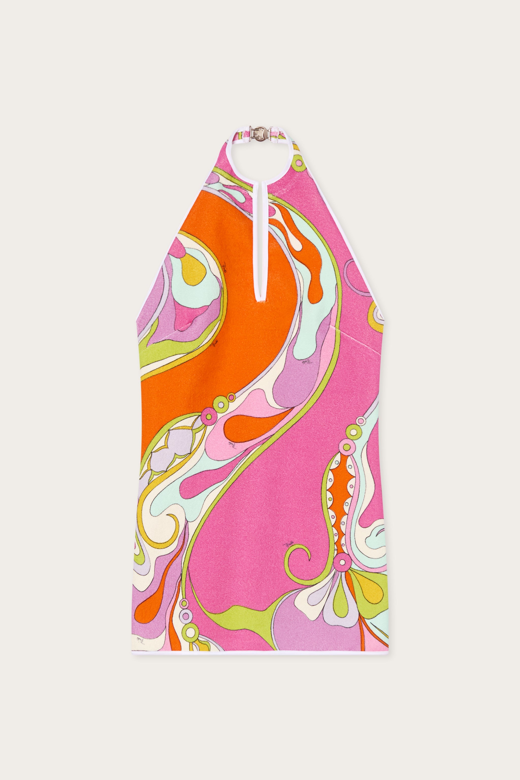 Emilio Pucci Robe Orchidee robe multicolore éponge coton