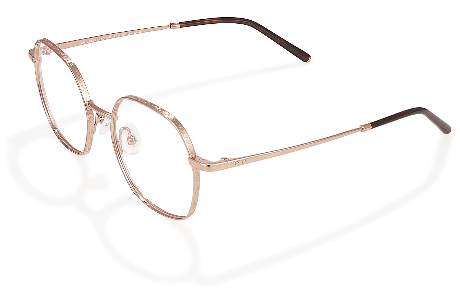 Clémence & Margaux La Friendly lunettes de vue doré hexagonale