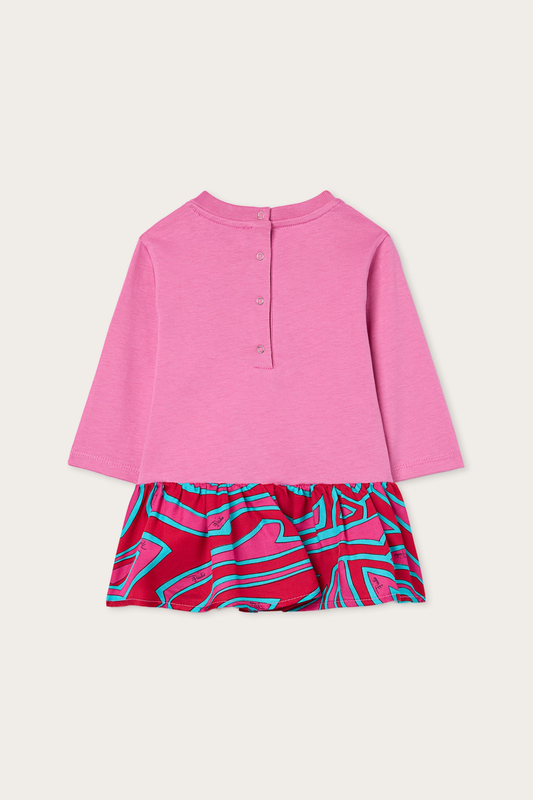 Emilio Pucci Abito in Jersey di Cotone robe bébé fuchsia