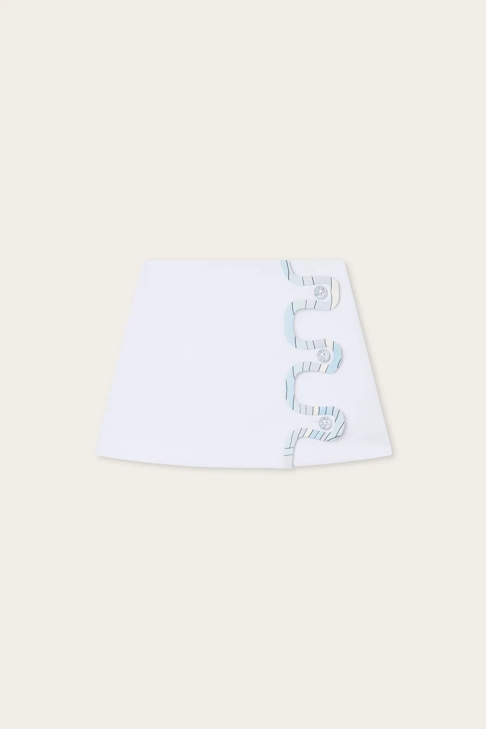 Emilio Pucci SKIRTS Tecno Poudre jupe blanche courte