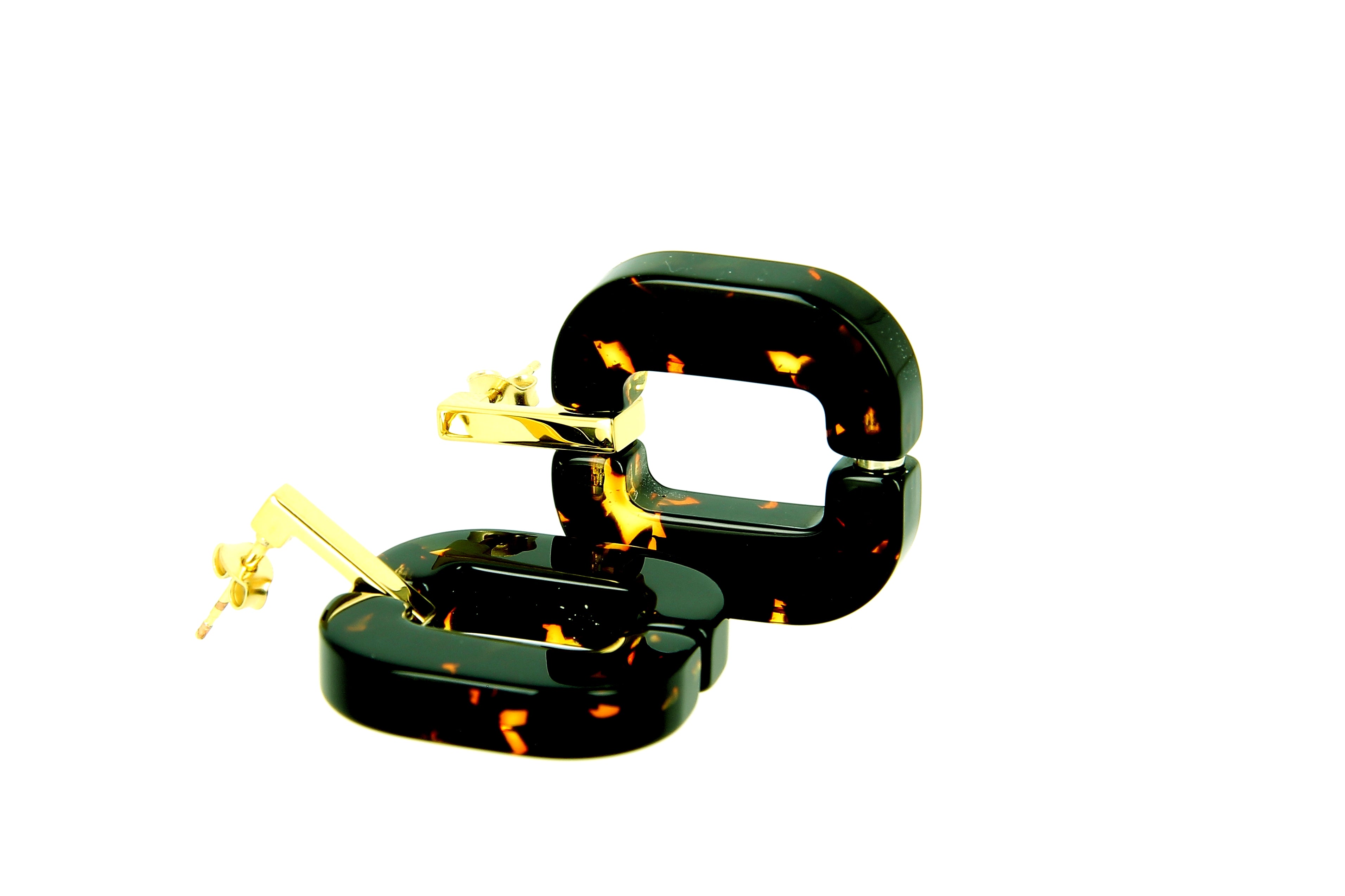 Xavier Derome BO 01 C80 boucles d'oreilles acétate