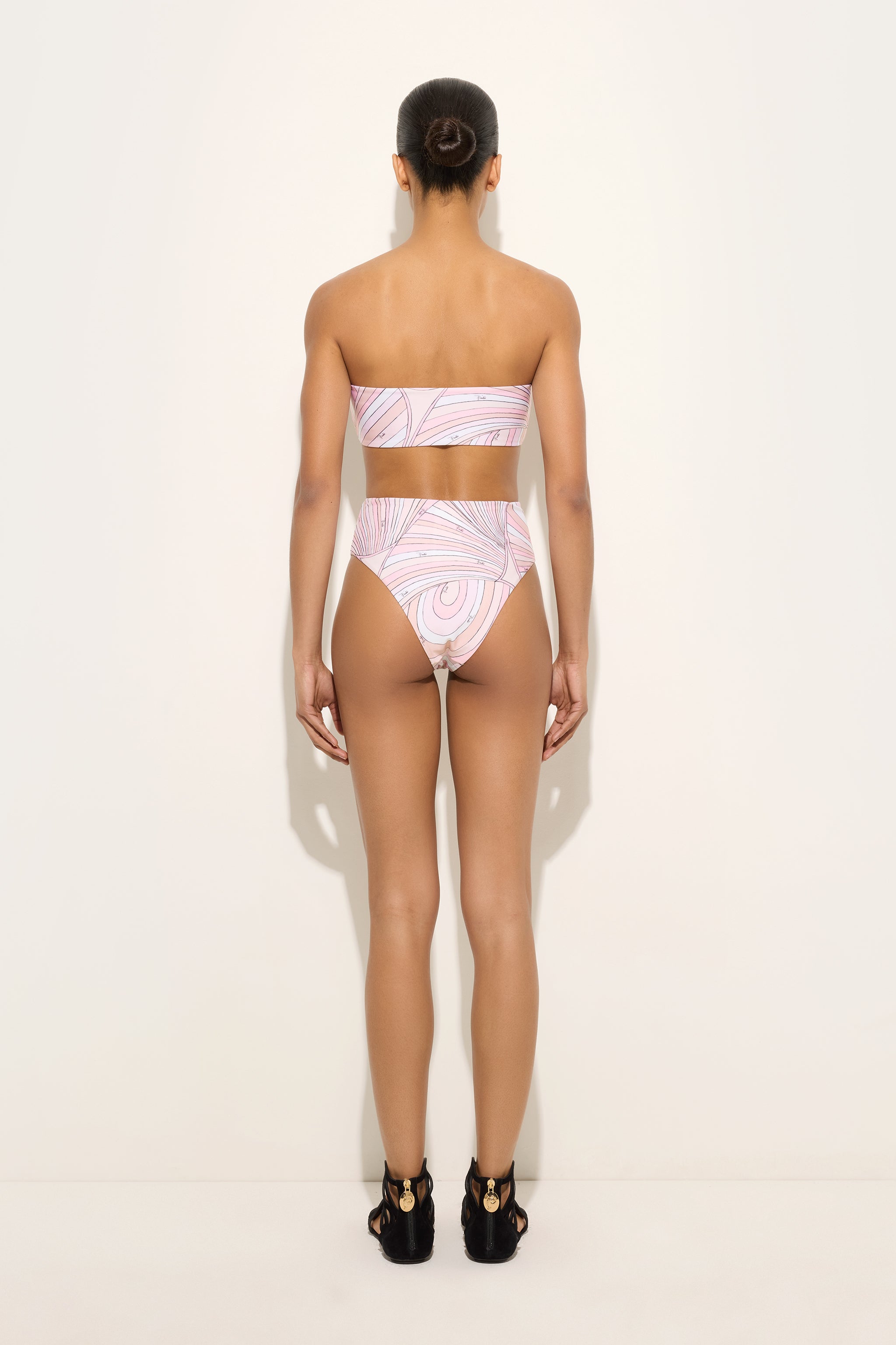 Emilio Pucci Bikini Top Iride haut de bikini rose nude lycra