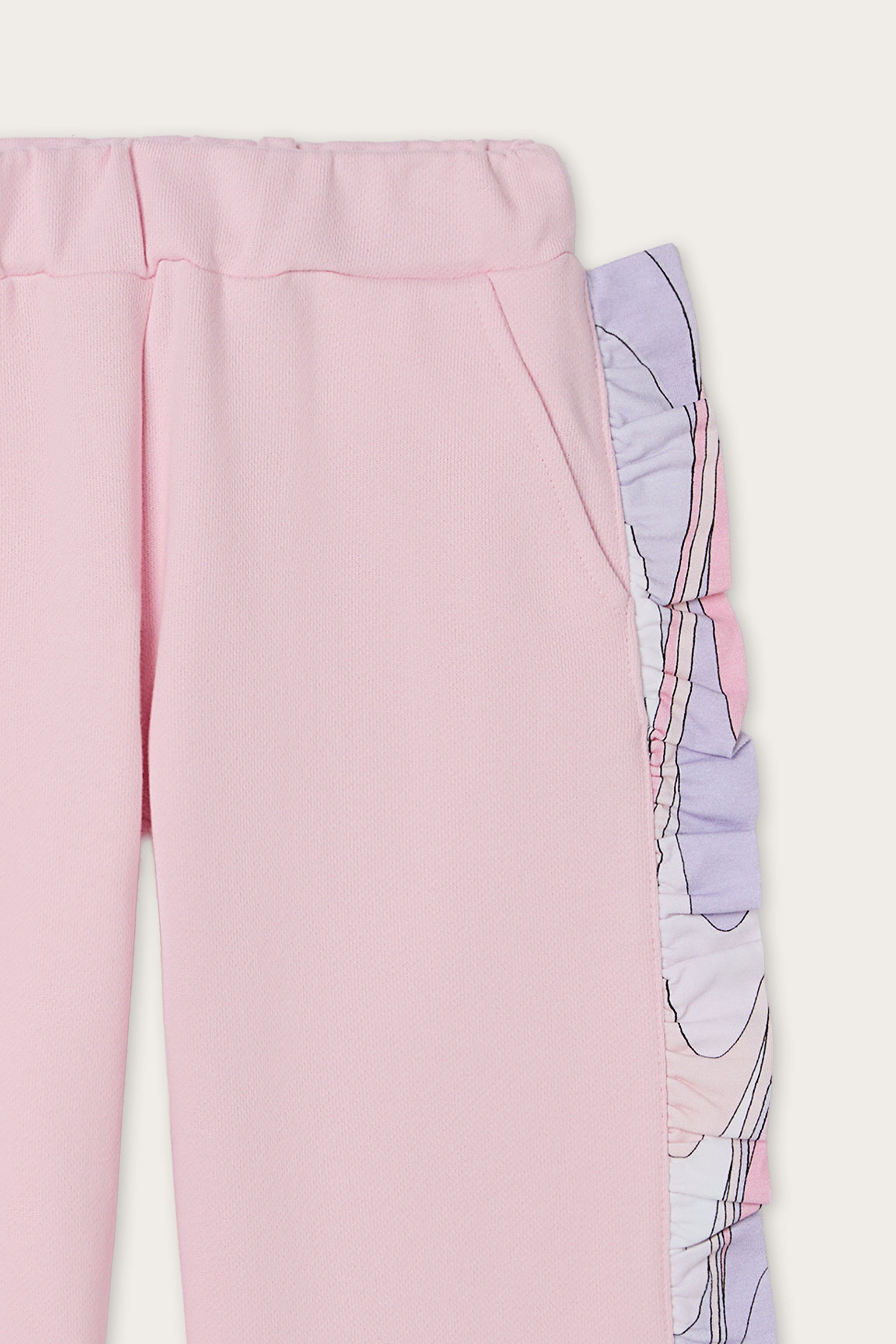 Emilio Pucci PANTS Joggers pantalon fille rose coton bio