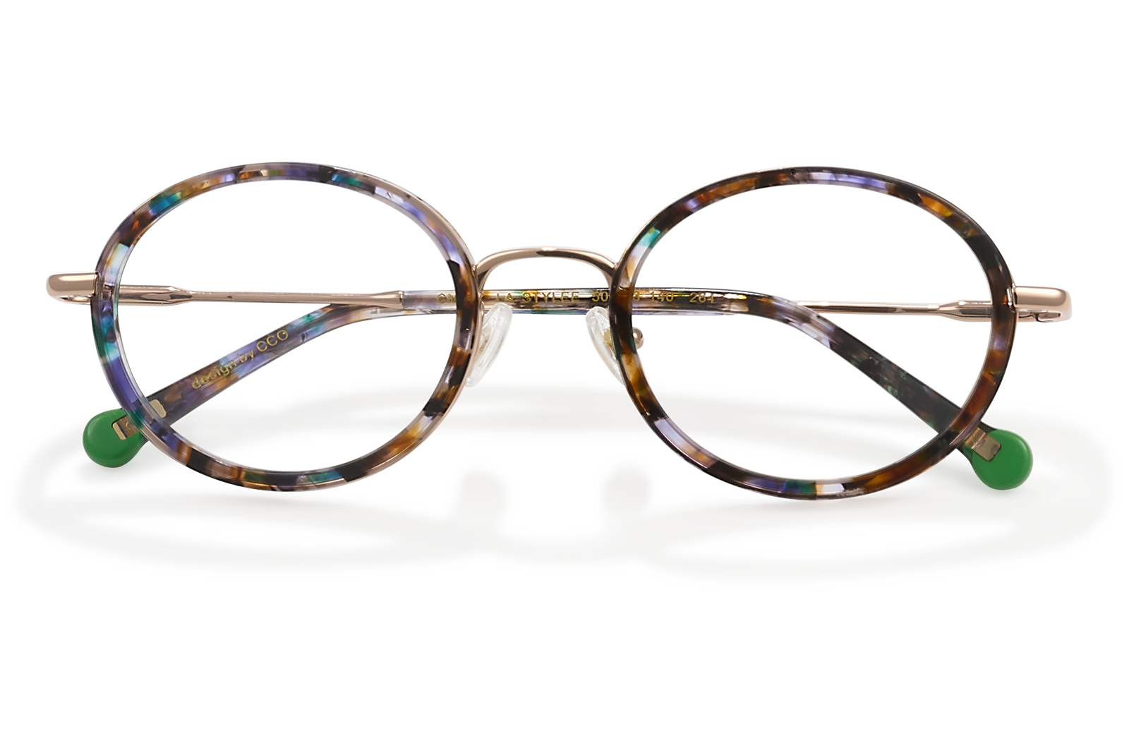 Clémence & Margaux La Stylée lunettes de vue Noir & Doré femme chic