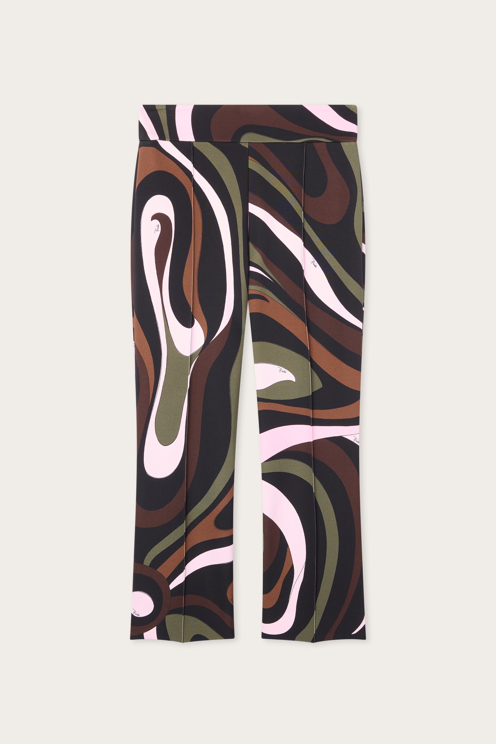 Emilio Pucci Marmo pantalon capri kaki rose slim