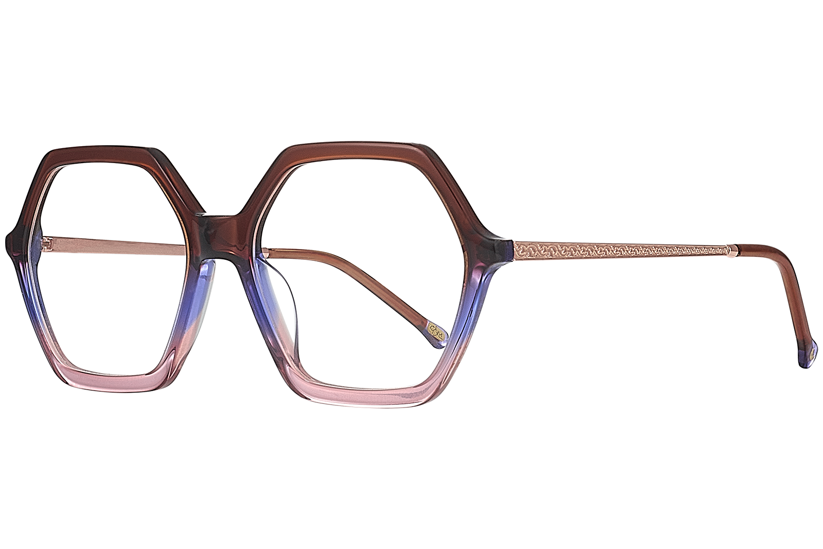Clémence & Margaux L'Egyptienne lunettes de vue noir hexagonale