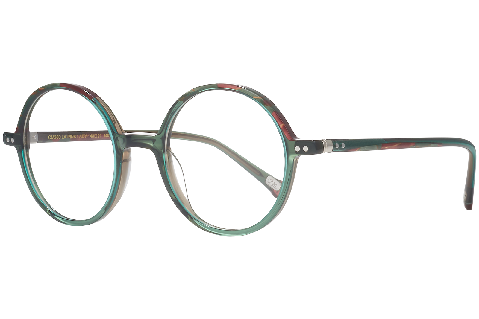Clémence & Margaux La Pink Lady lunettes de vue rouge ronde
