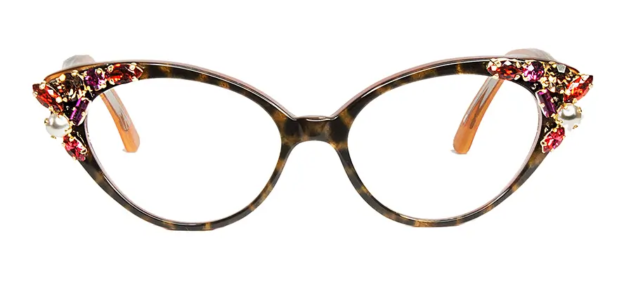 Francis Klein Exceptional Issa lunettes de vue pierres
