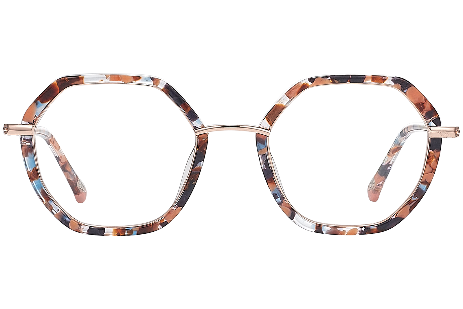 Clémence & Margaux La Joueuse lunettes de vue bleu hexagonale