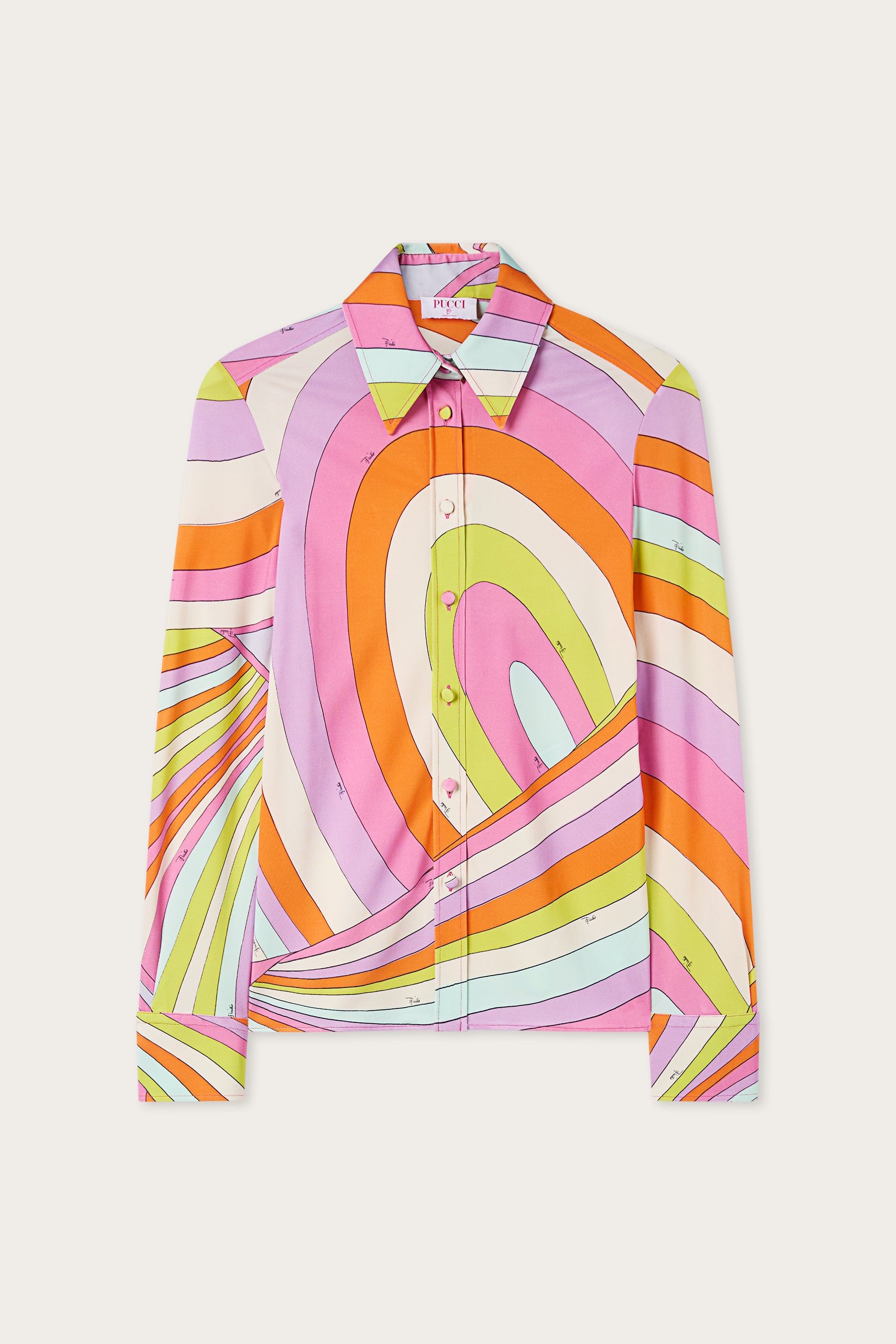 Emilio Pucci Chemise Iride Multicolore Viscose Femme